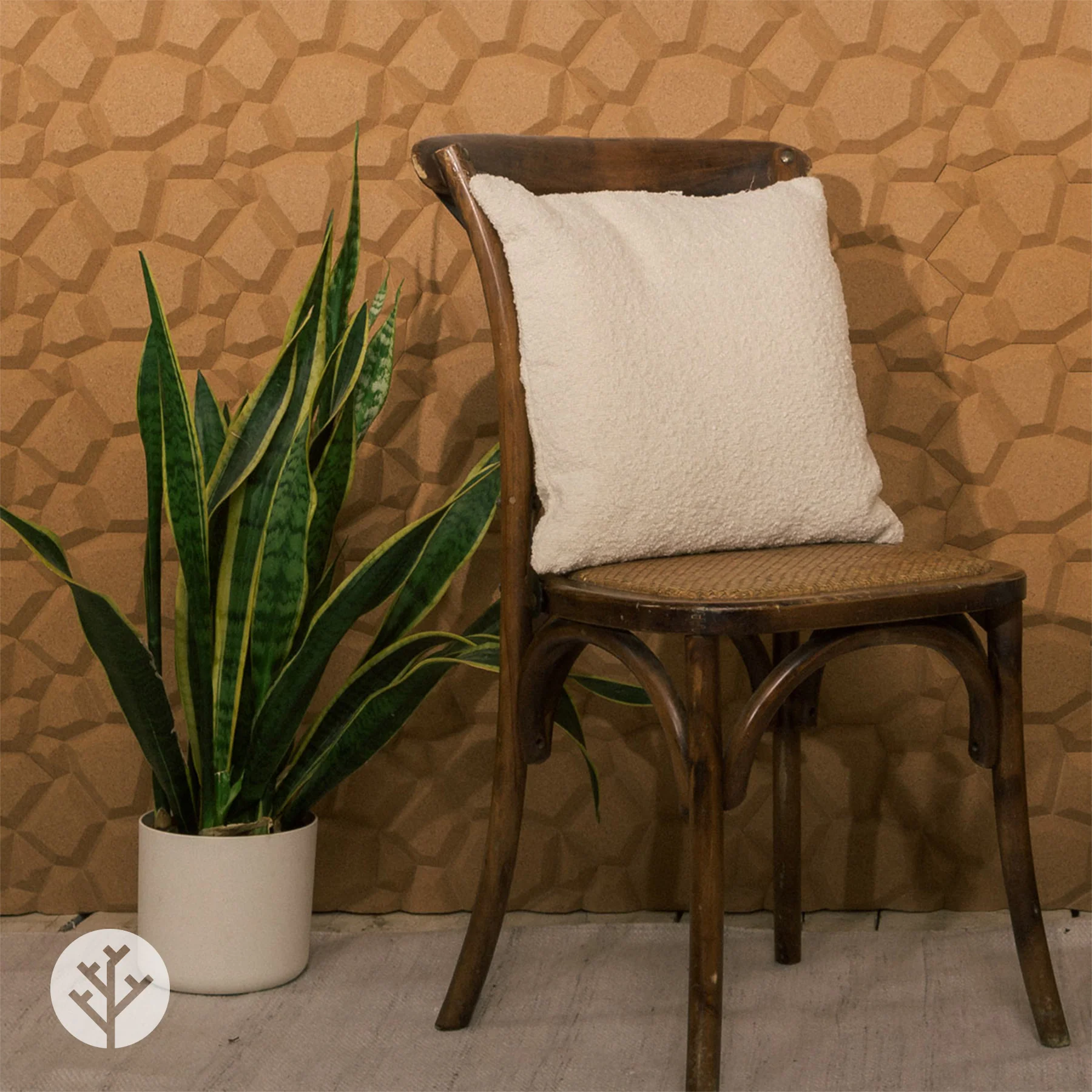 Muratto® Organic Beehive Honeycomb Pattern Luxury Cork Wall Tiles - Image 21