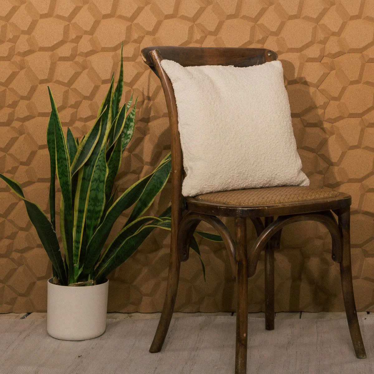 Muratto® Organic "Beehive Natural" Honeycomb Pattern Luxury Cork Wall Tiles - Image 3