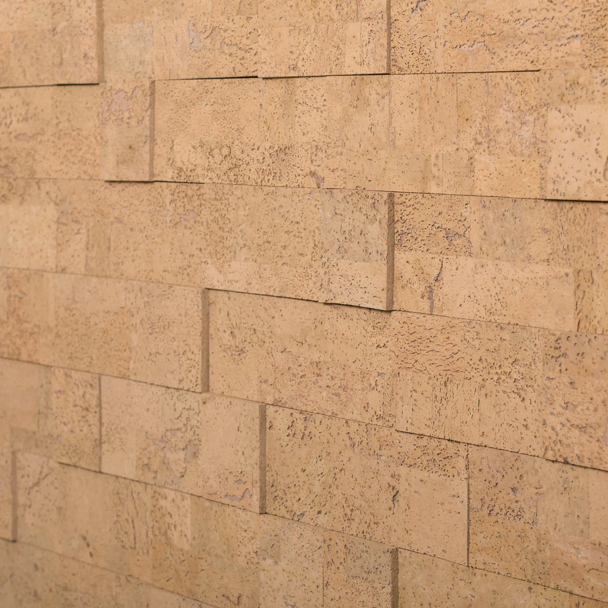 Muratto® Organic "Brick Natural" 3D Pattern Luxury Cork Wall Tiles - Image 5