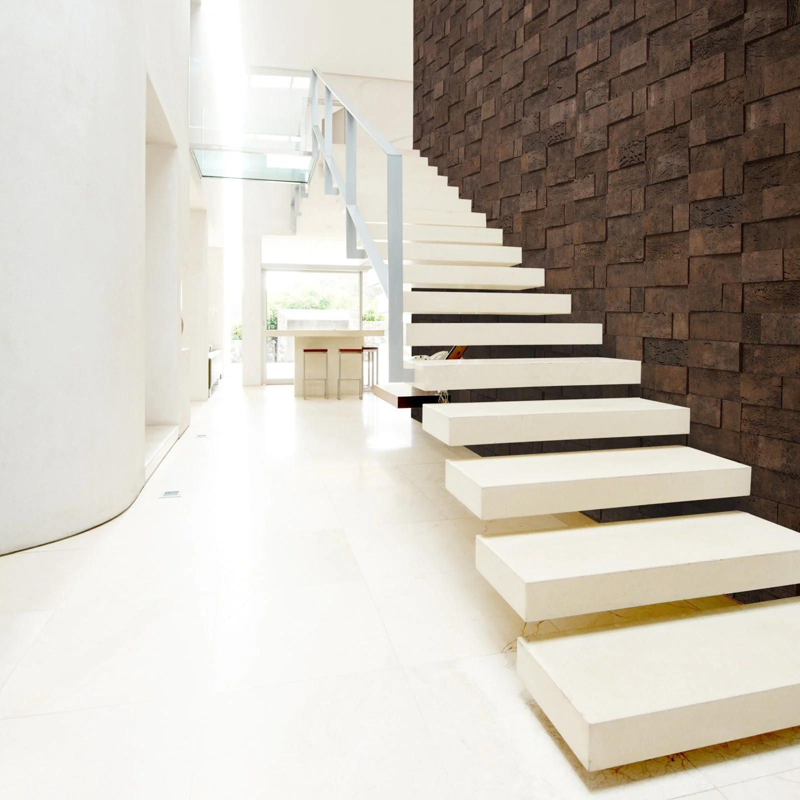 Muratto® Organic "Brick Natural" 3D Pattern Luxury Cork Wall Tiles - Image 7