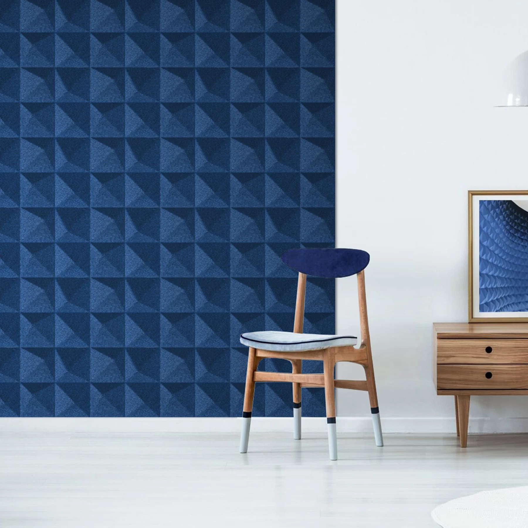 Muratto® Organic Peak Pattern Luxury Cork Wall Tiles - Image 24