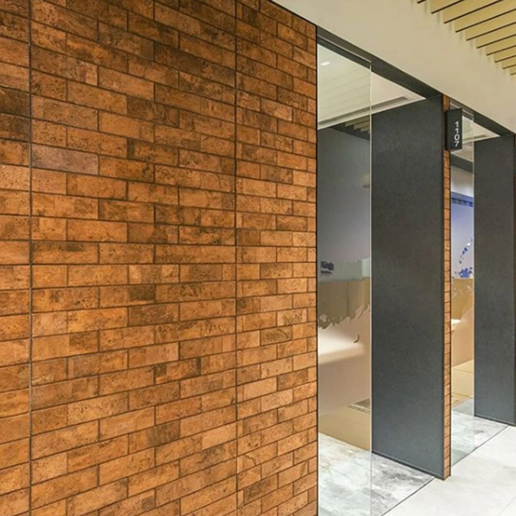 Muratto® Brick Bev 3D Pattern Luxury Cork Wall Tiles - Image 12