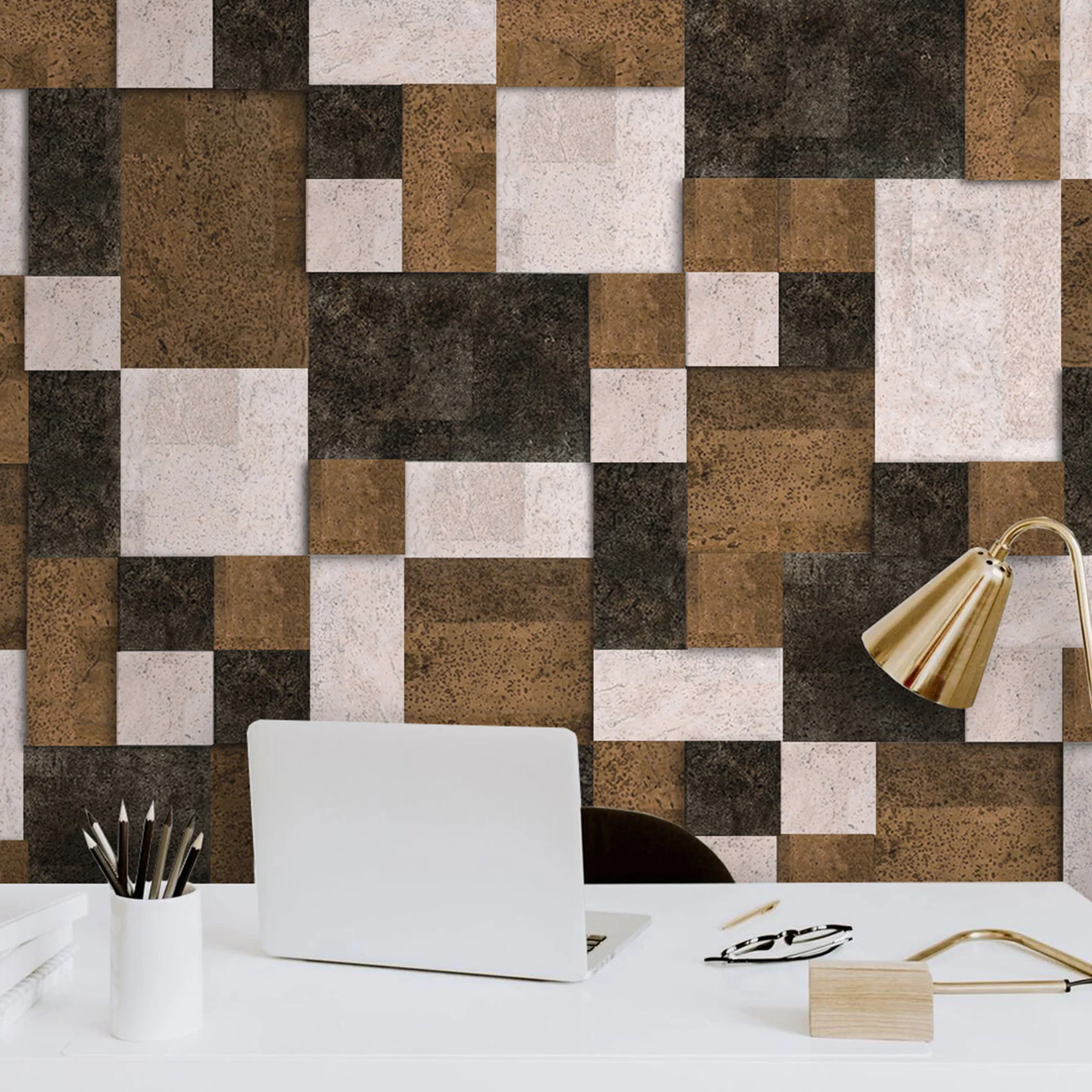 Muratto® Brick Grand 3D Pattern Luxury Cork Wall Tiles - Image 13