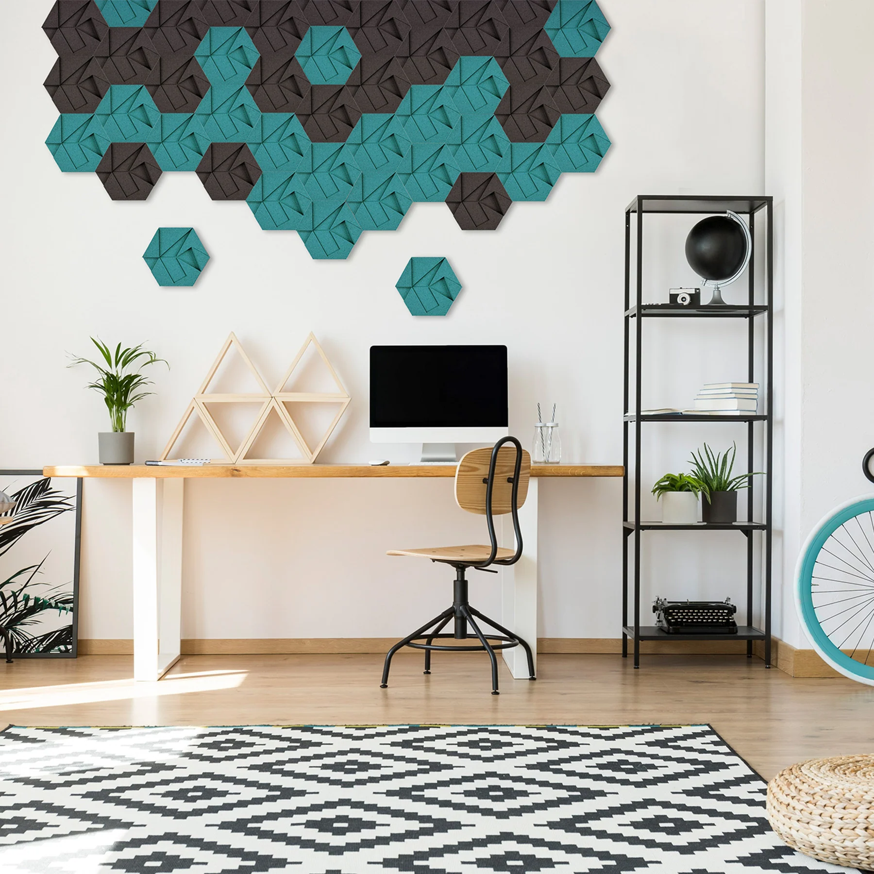 Muratto® Organic Hexagon Luxury Cork Wall Tiles - Image 26
