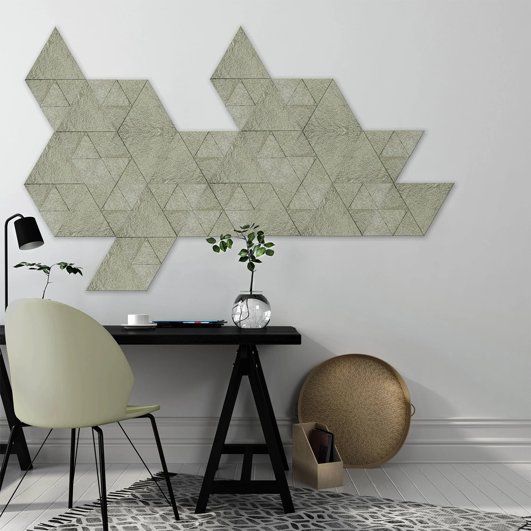 Muratto® Korkstone Triangle 3D Luxury Cork Wall Tiles - Image 14