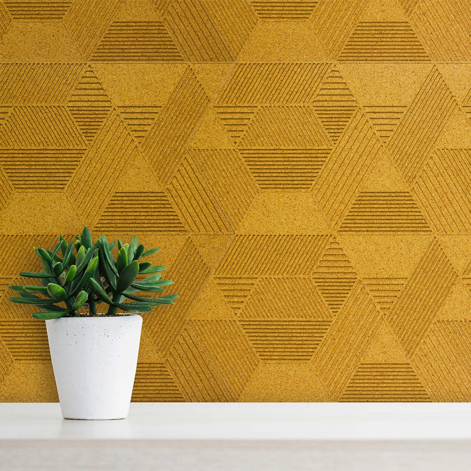 Muratto® Organic Strips Geometric Luxury Cork Wall Tiles - Image 20