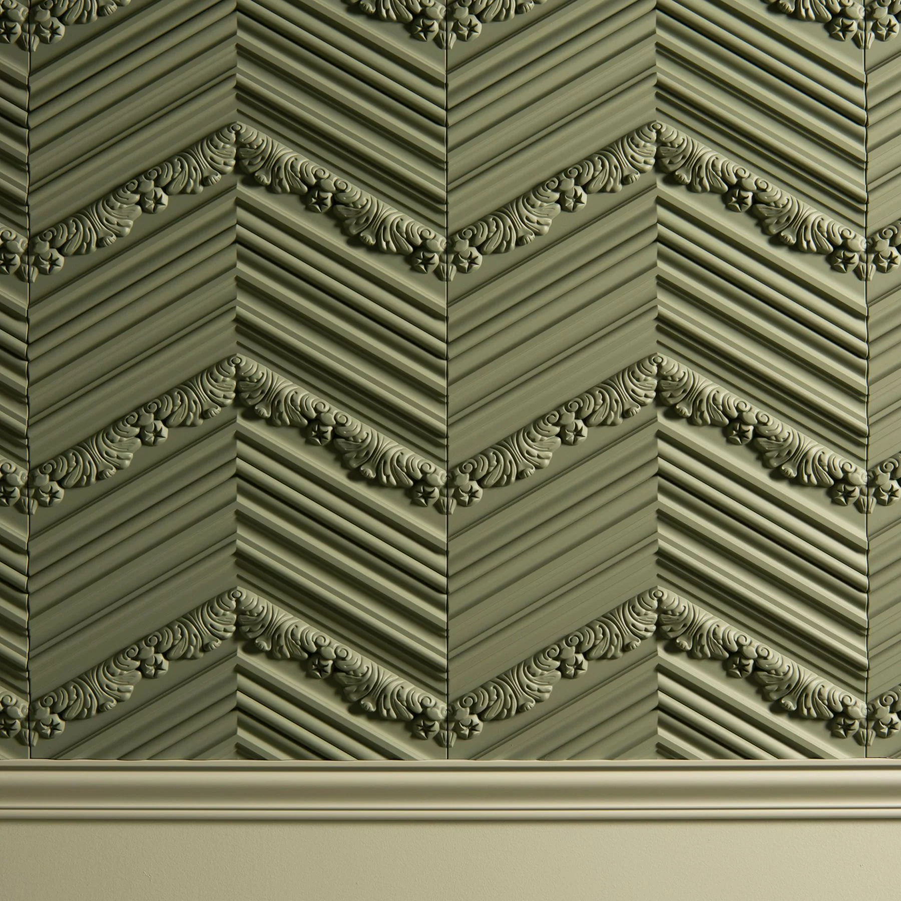 Chevron 3D Paintable Wall Panels | Orac W130 - Image 3