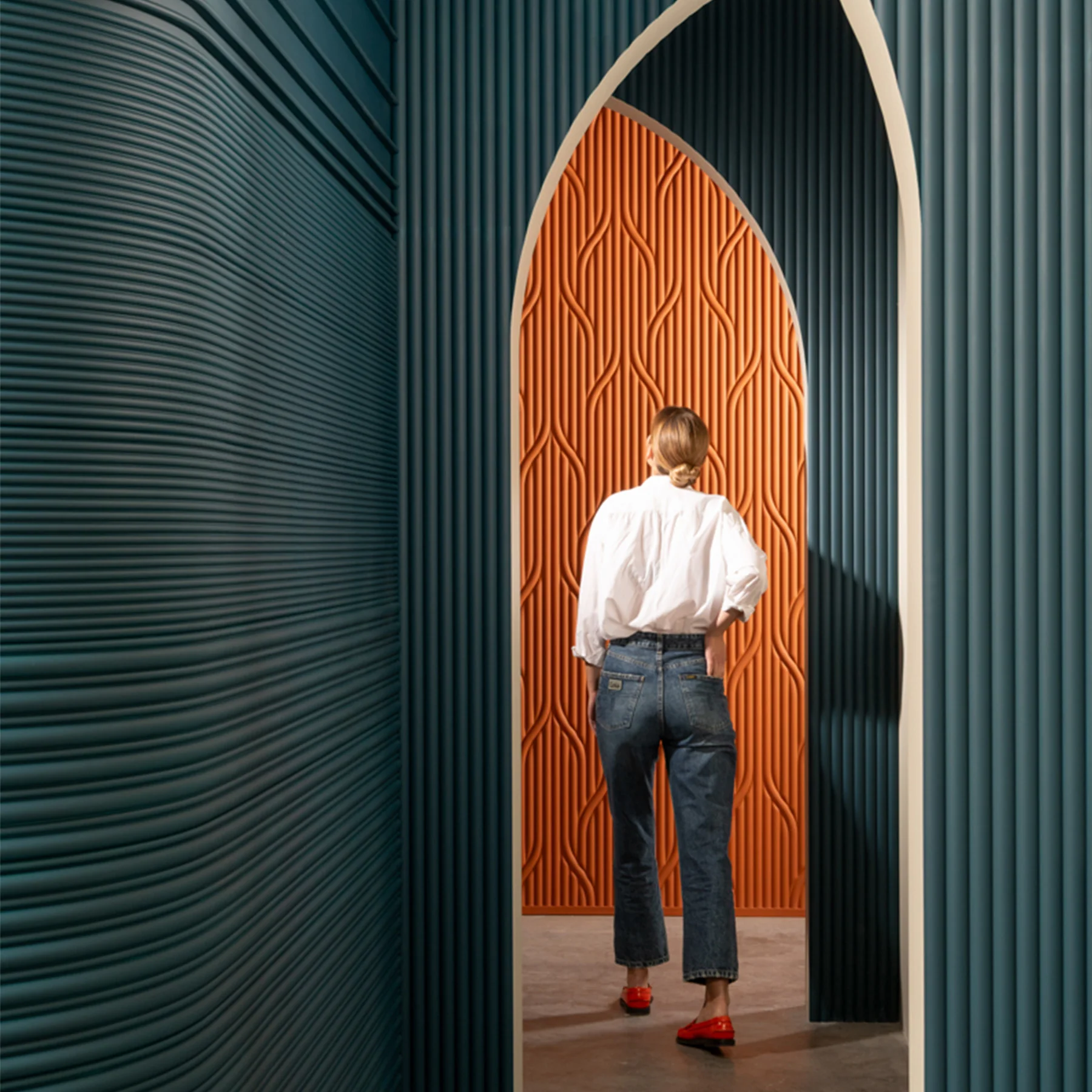 Reed 3D Paintable Wall Panels | Orac WX210 - Image 4