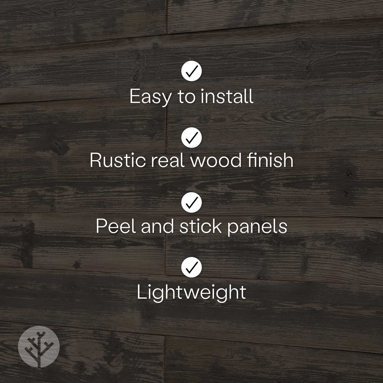 Reclaimed Brown Peel and Stick Wood Wall Panels - Image 4