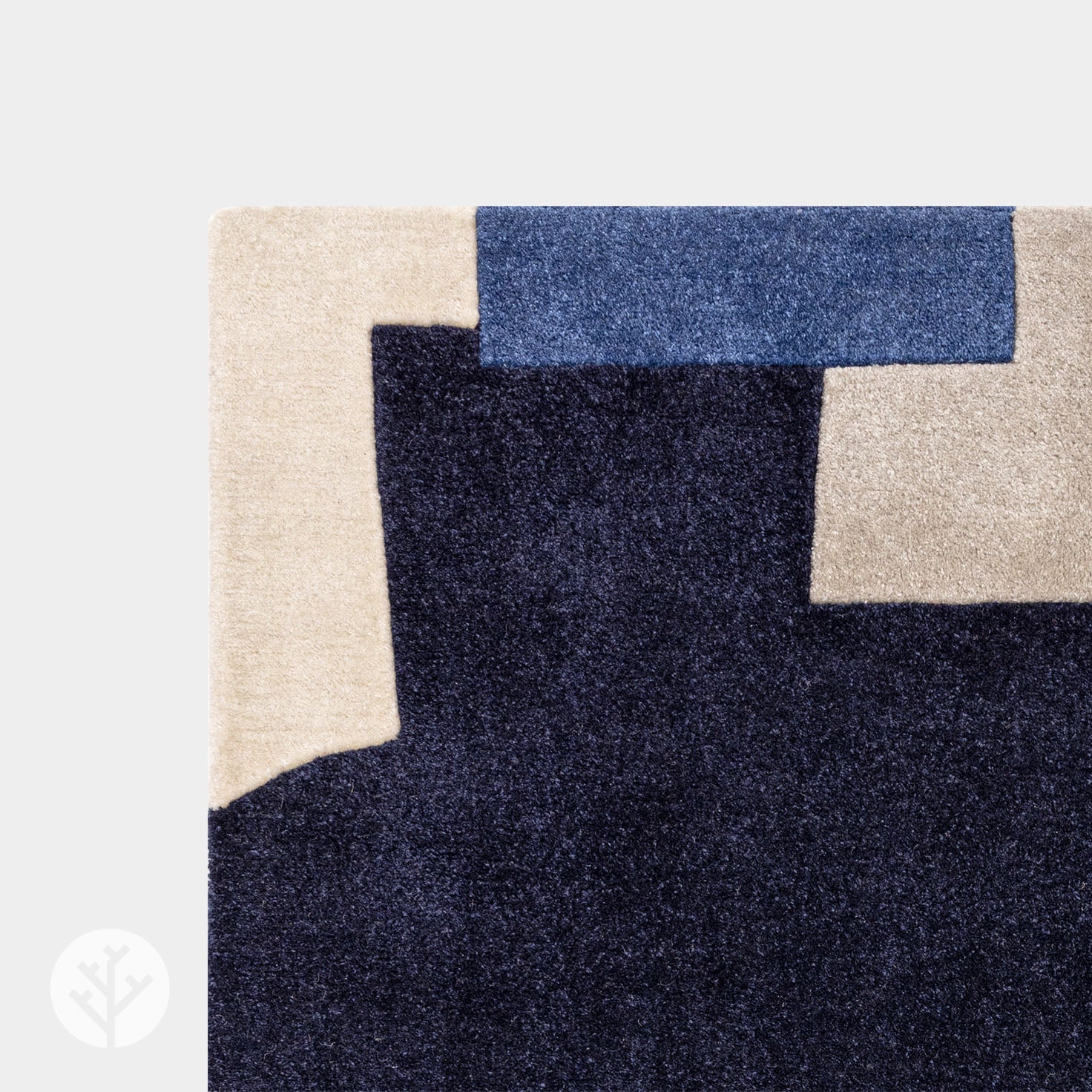 Retro Blue Element Luxury Rug | WVH® - Image 5