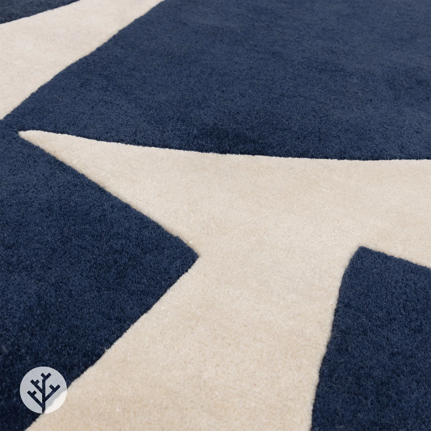 Retro Blue Kite Luxury Rug | WVH® - Image 3