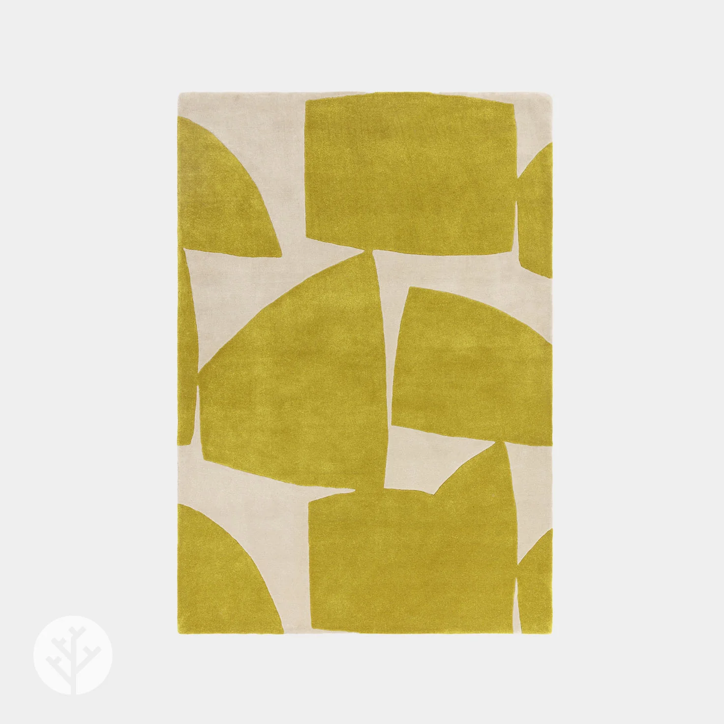 Retro Chartreuse Kite Luxury Rug | WVH® - Image 2