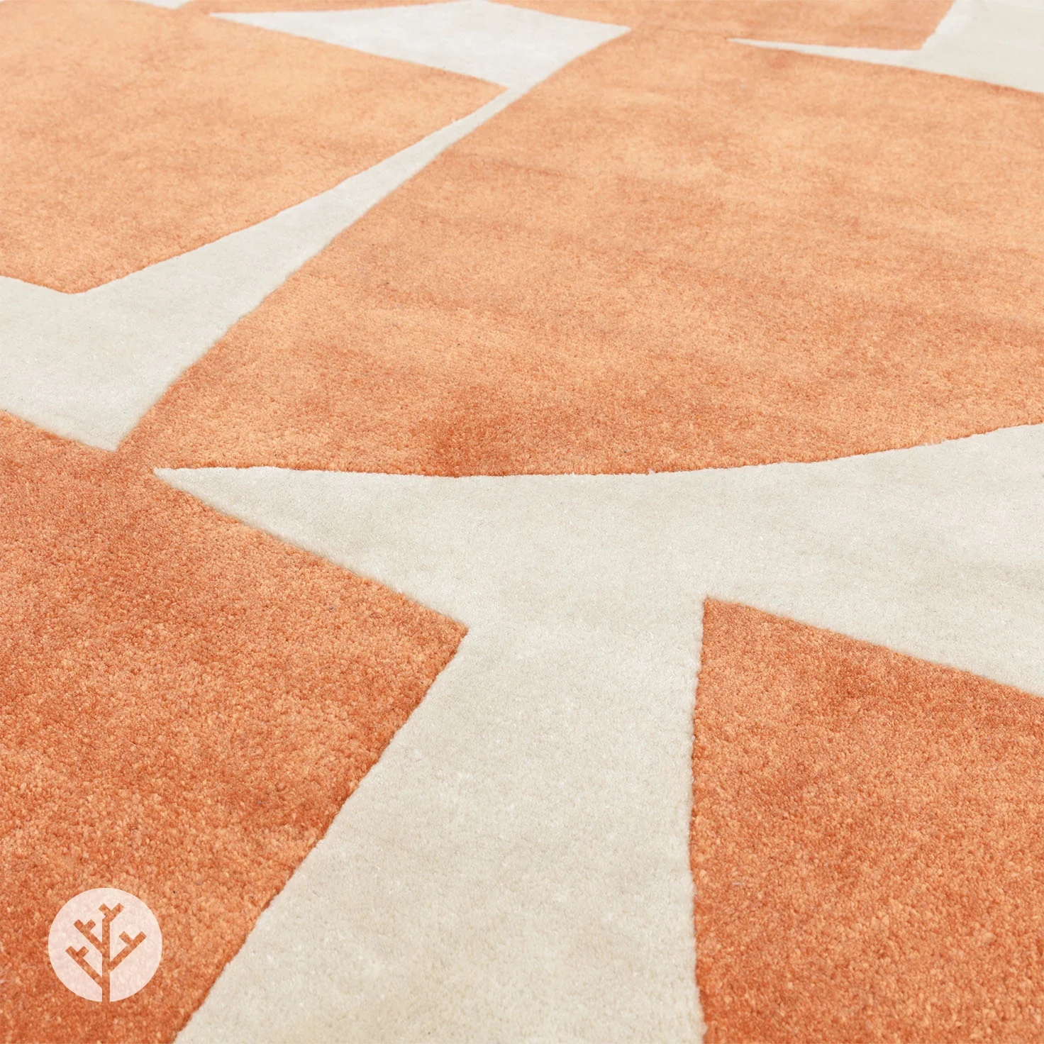 Retro Orange Kite Luxury Rug | WVH® - Image 3