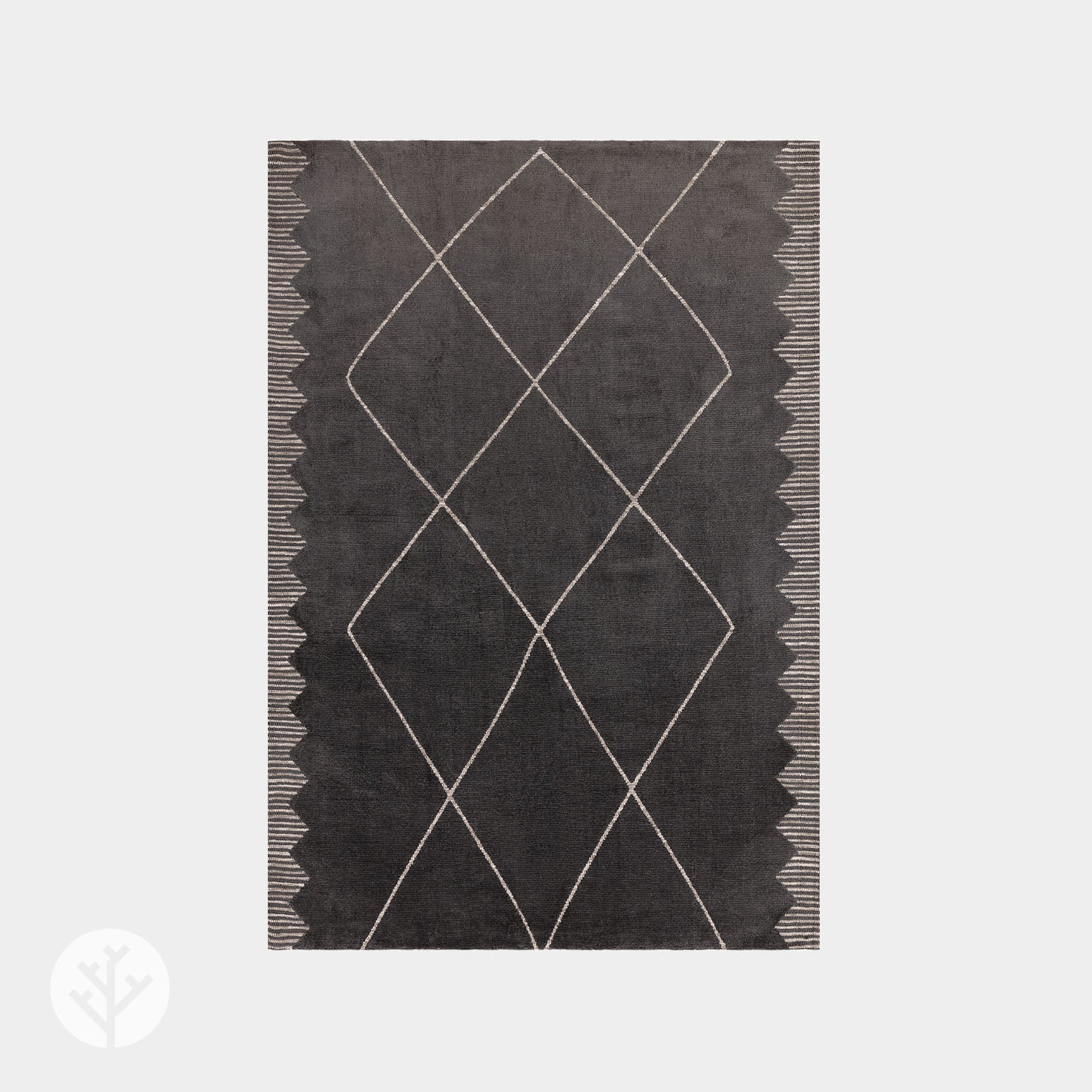 Shape Black Diamond Luxury Rug | WVH® - Image 2