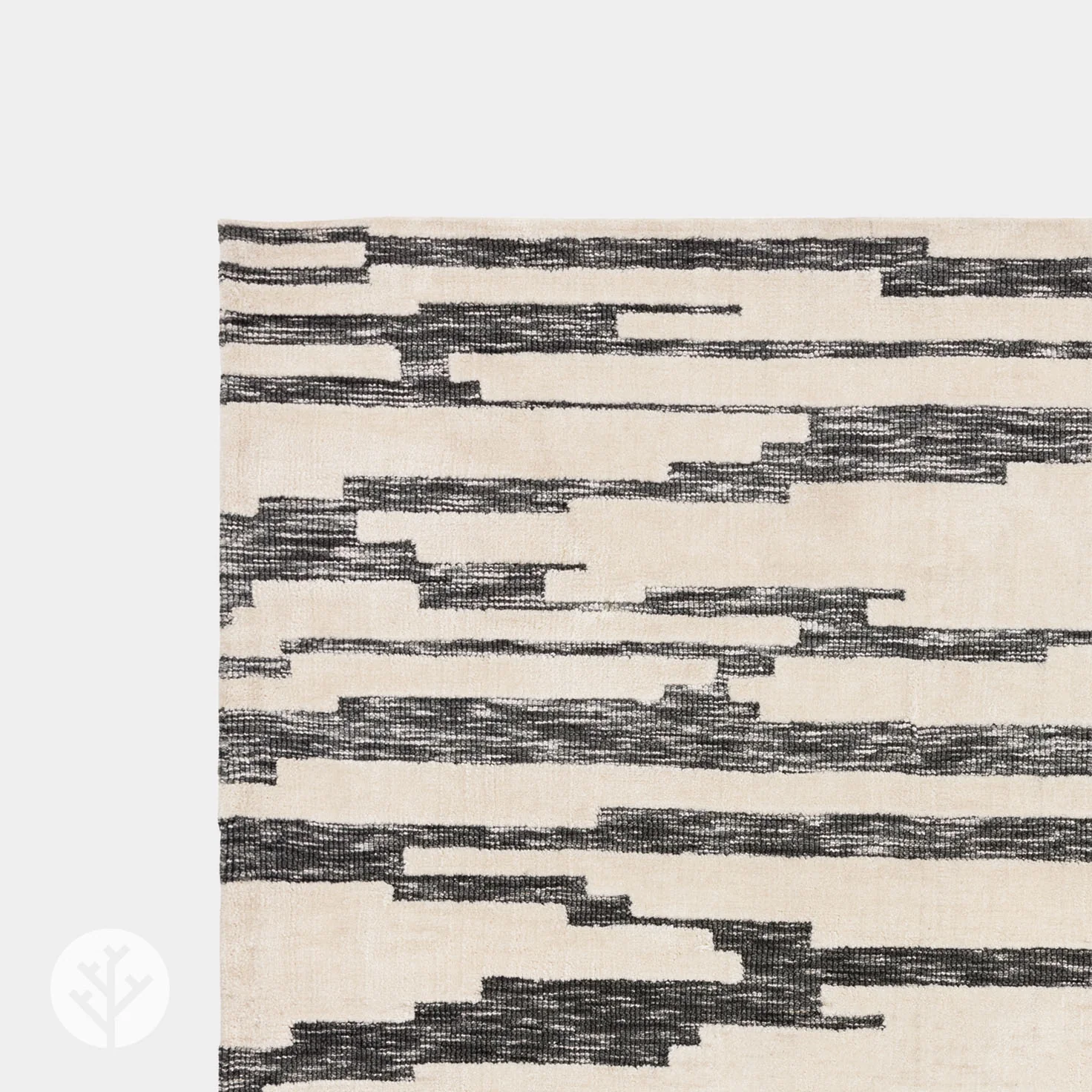 Shape Monochrome Ikat Luxury Rug | WVH® - Image 5