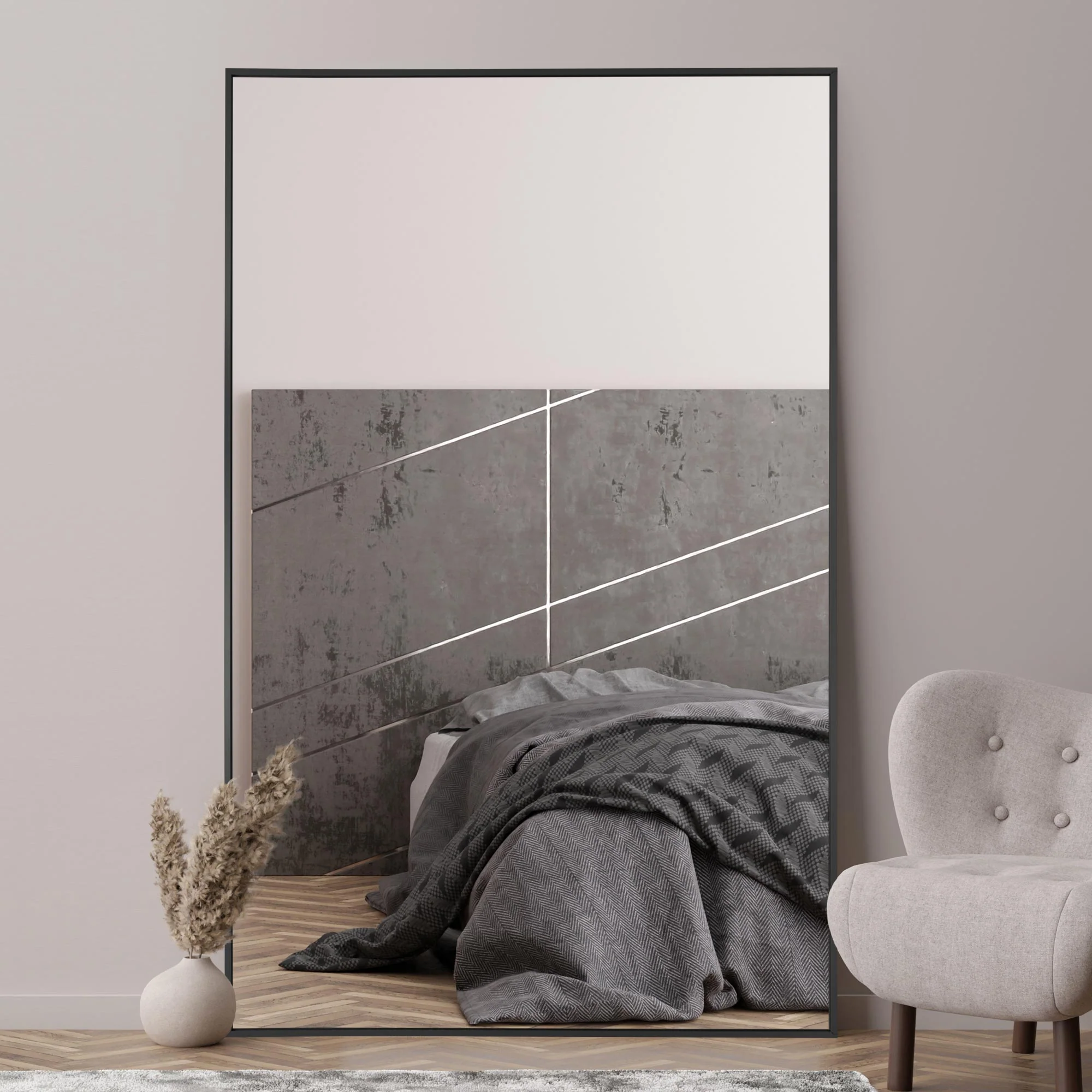 WVH®| The Industrial Rectangular | Leaner and Wall-Mountable Mirrors - Image 10