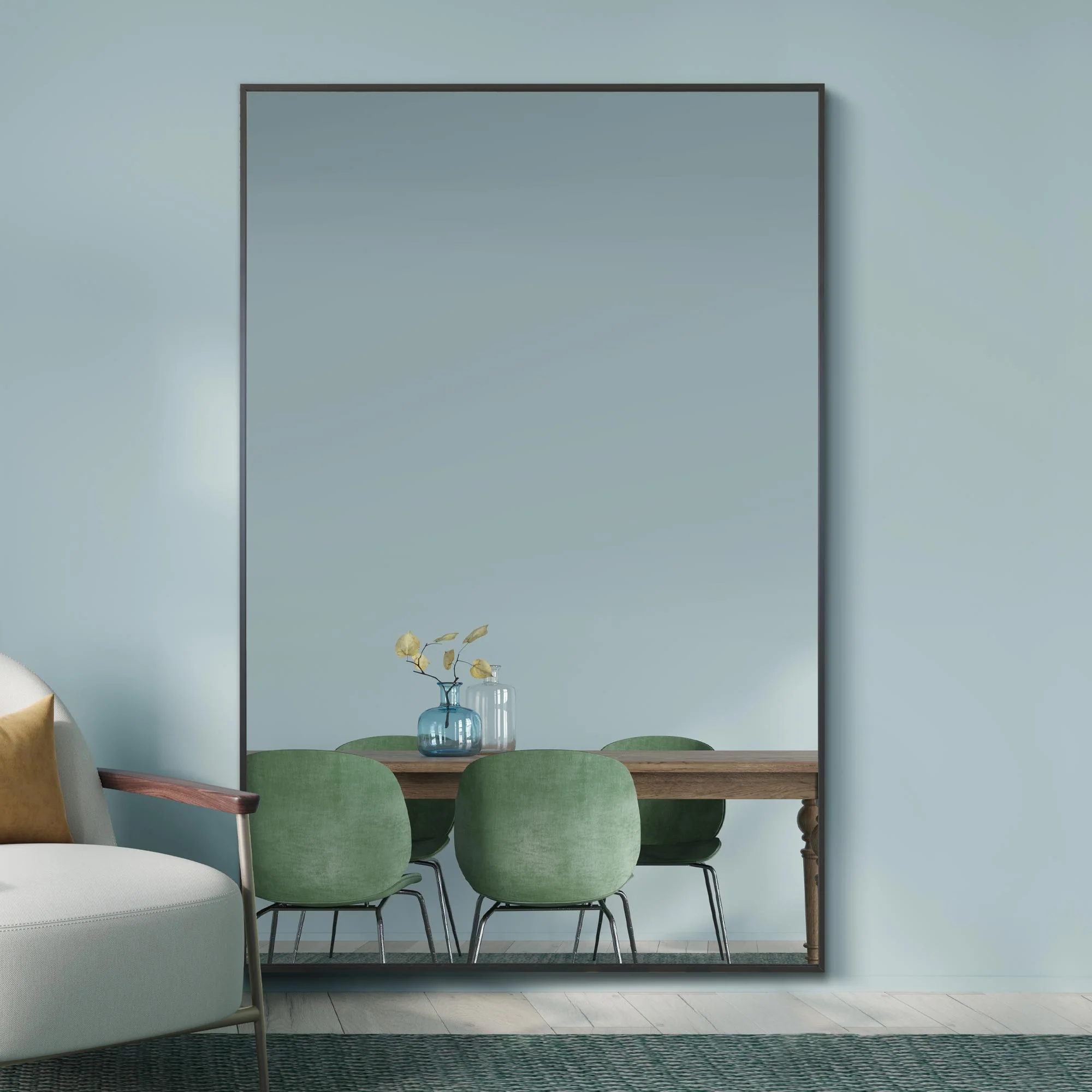 WVH®| The Industrial Rectangular | Leaner and Wall-Mountable Mirrors - Image 8