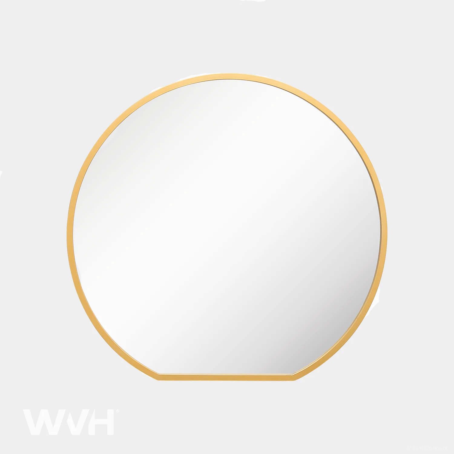WVH® | The Round Flat-Base | Metal Frame Wall-Mountable Mirrors - Image 2