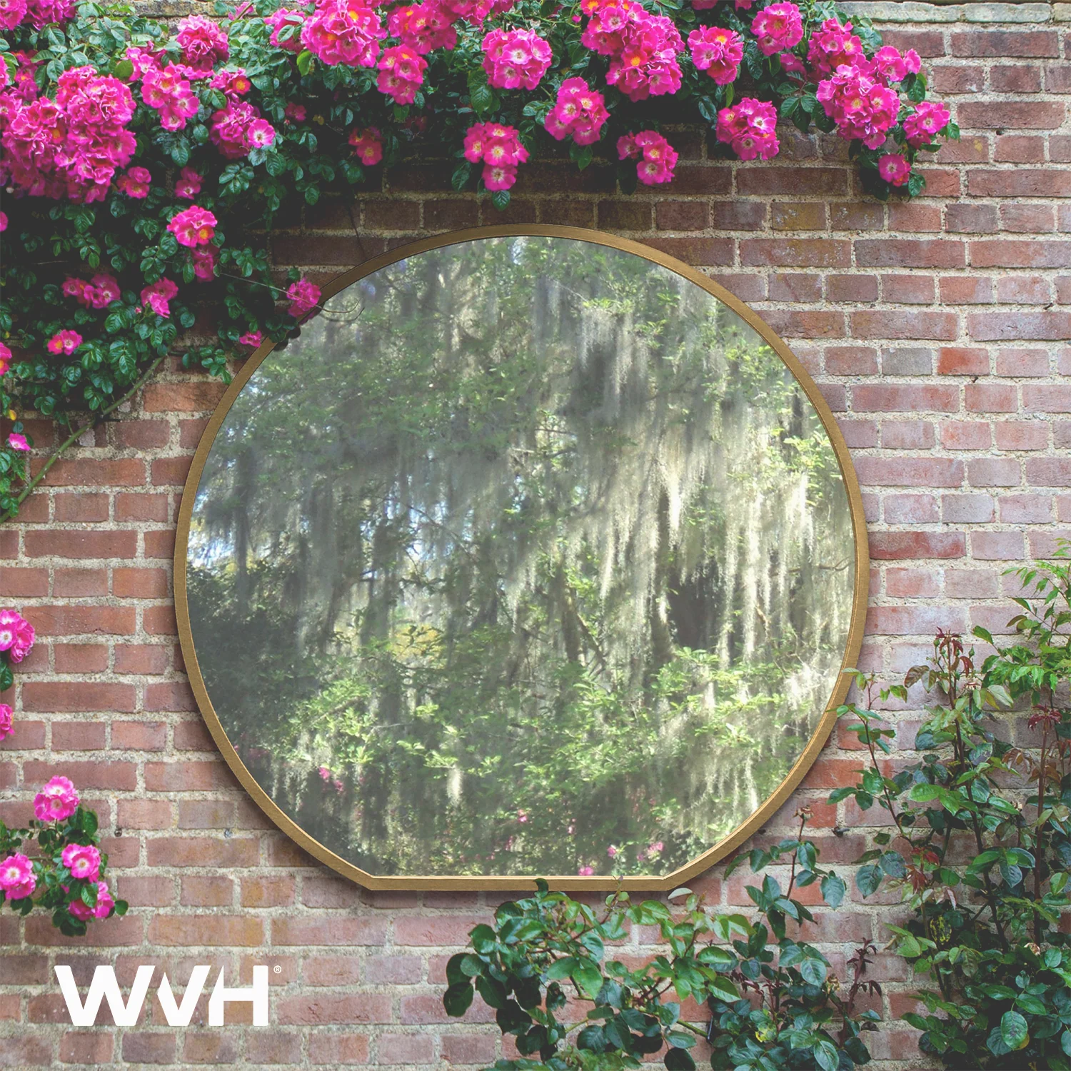 WVH® | The Round Flat-Base | Metal Frame Wall-Mountable Mirrors - Image 4