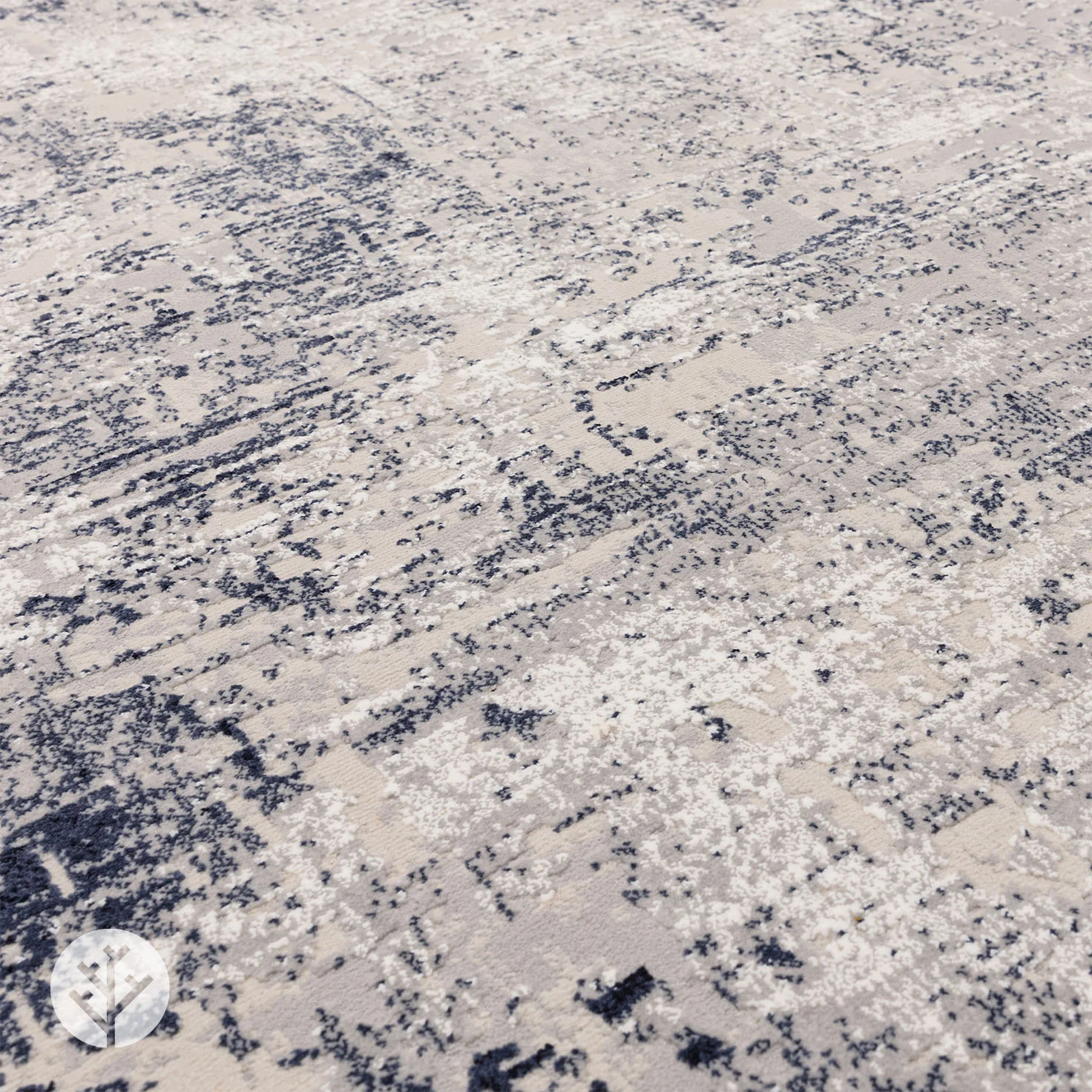 Urban Navy Border Luxury Rug | WVH® - Image 3
