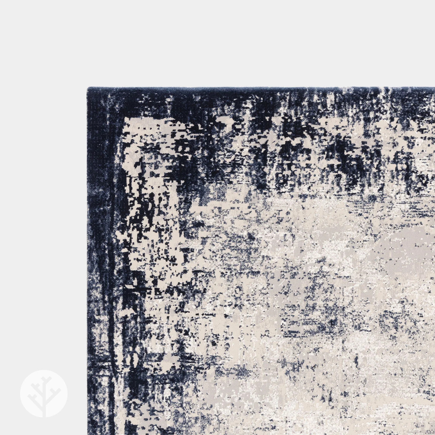 Urban Navy Border Luxury Rug | WVH® - Image 5