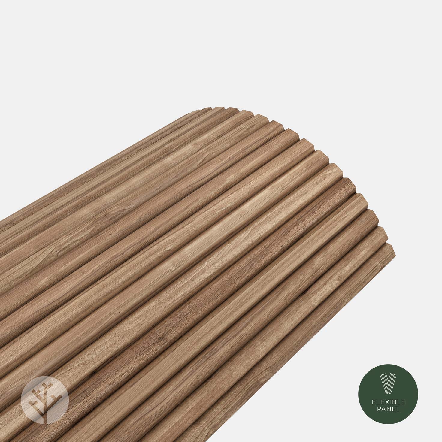 Flutto® Walnut Slat Flexible Tambour Wood Panels - Image 8