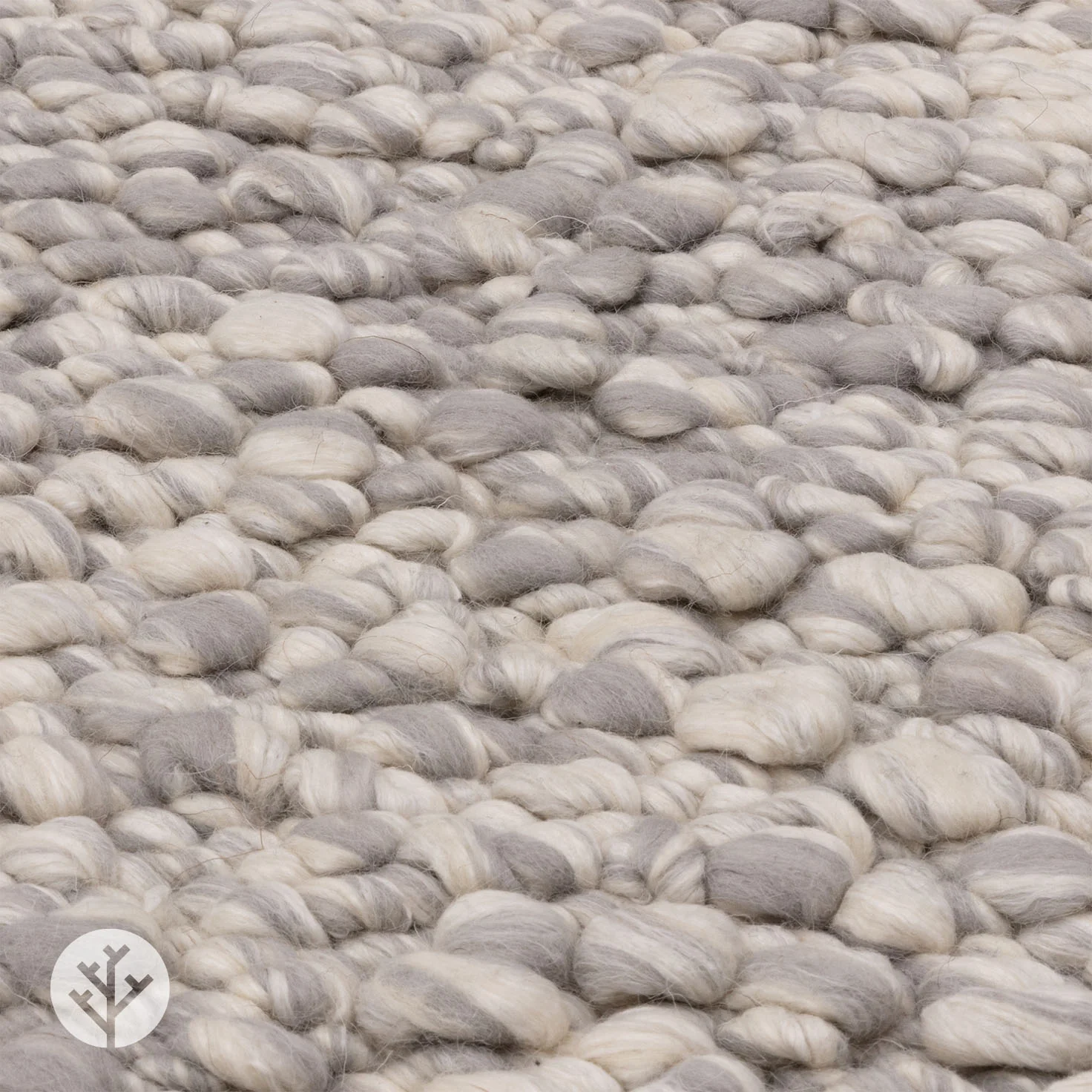 Woollen Silver Luxury Rug | WVH® - Image 3