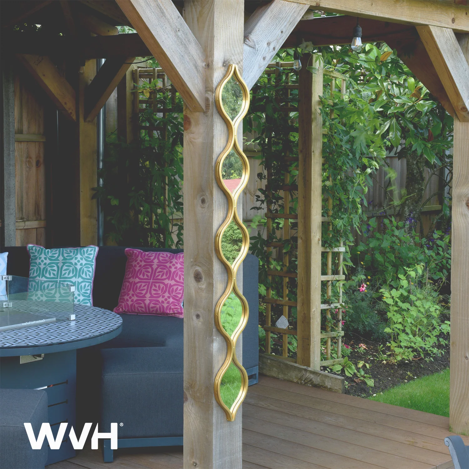 WVH® | The Industrial Droplets | Metal Frame Wall-Mountable Garden Mirrors - Image 2