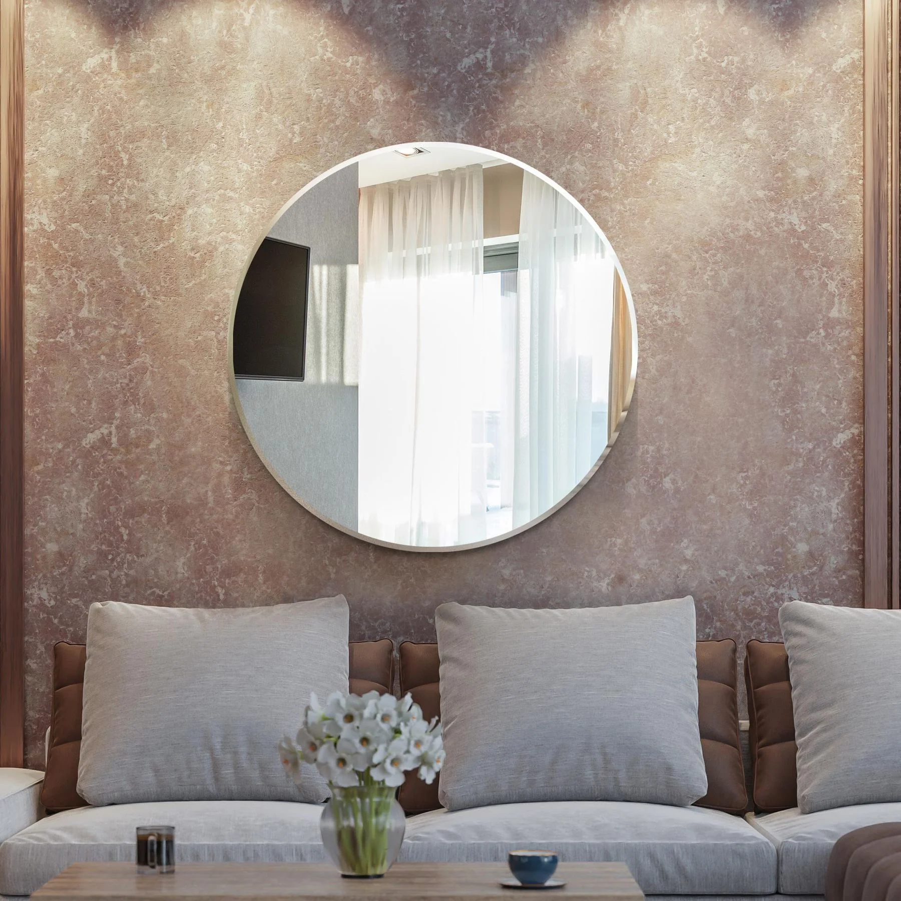WVH® | The Frameless Round | Wall-Mountable Mirrors - Image 7