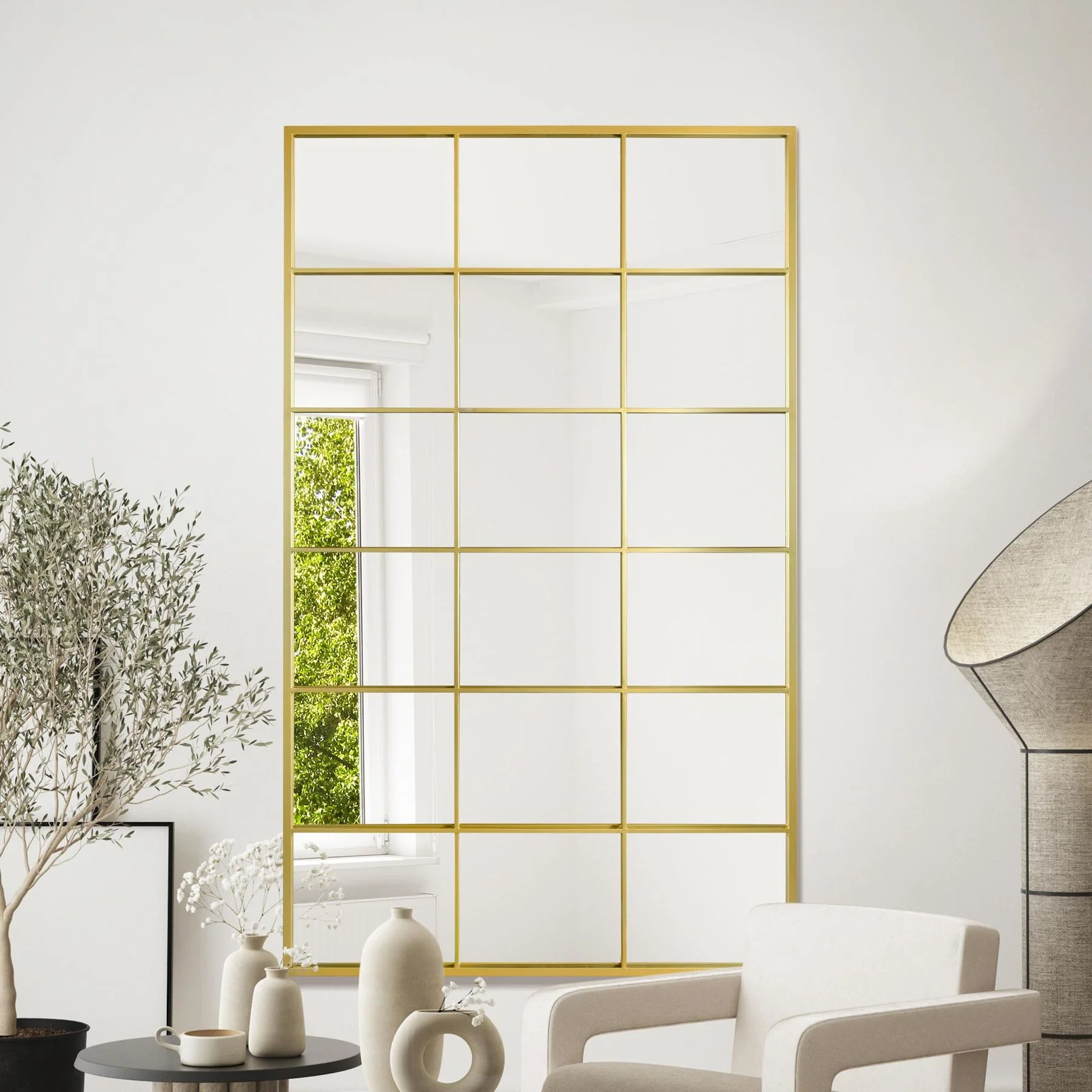 WVH® | The Industrial Grid | Leaner and Wall-Mountable Mirrors - Image 12
