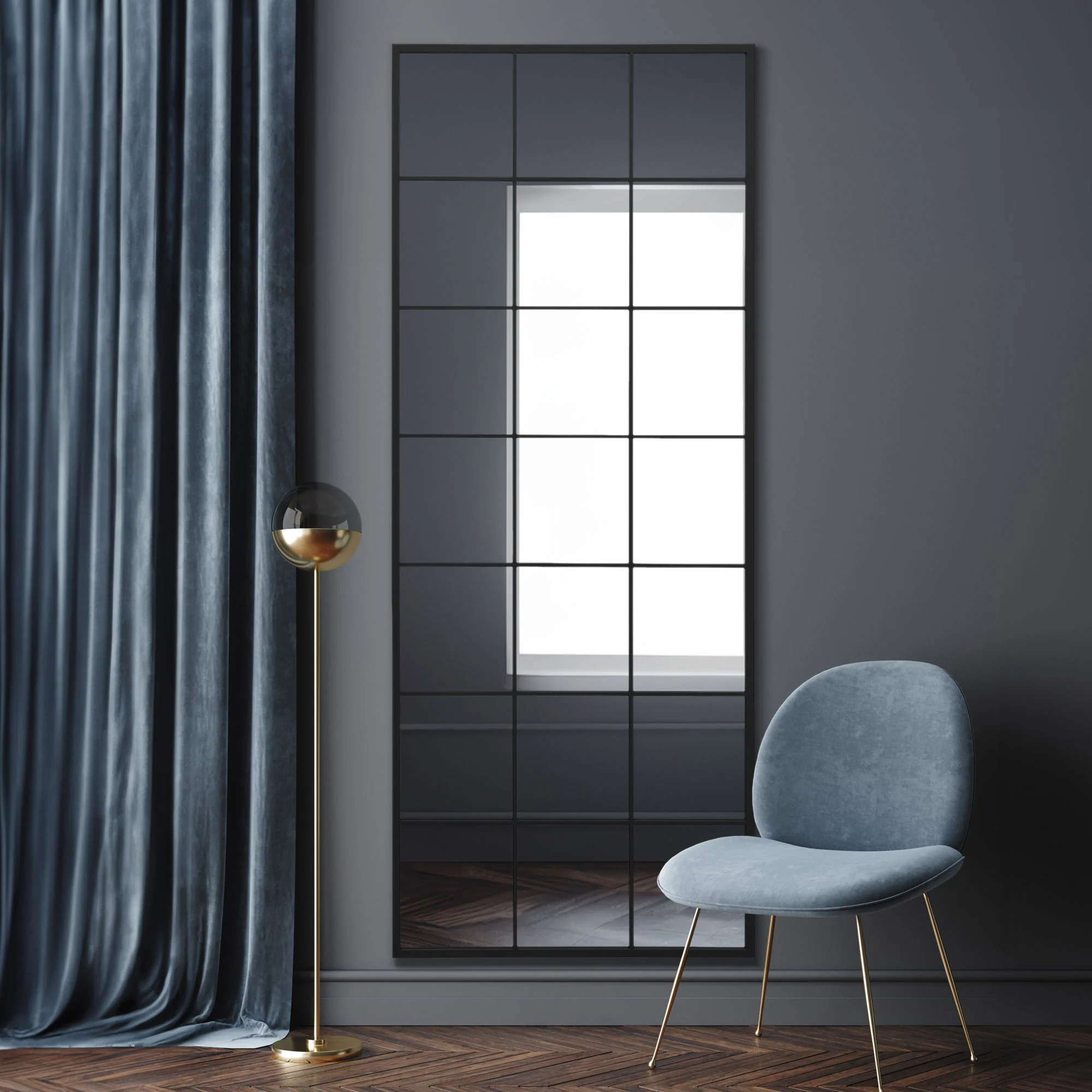 WVH® | The Industrial Grid | Leaner and Wall-Mountable Mirrors - Image 13