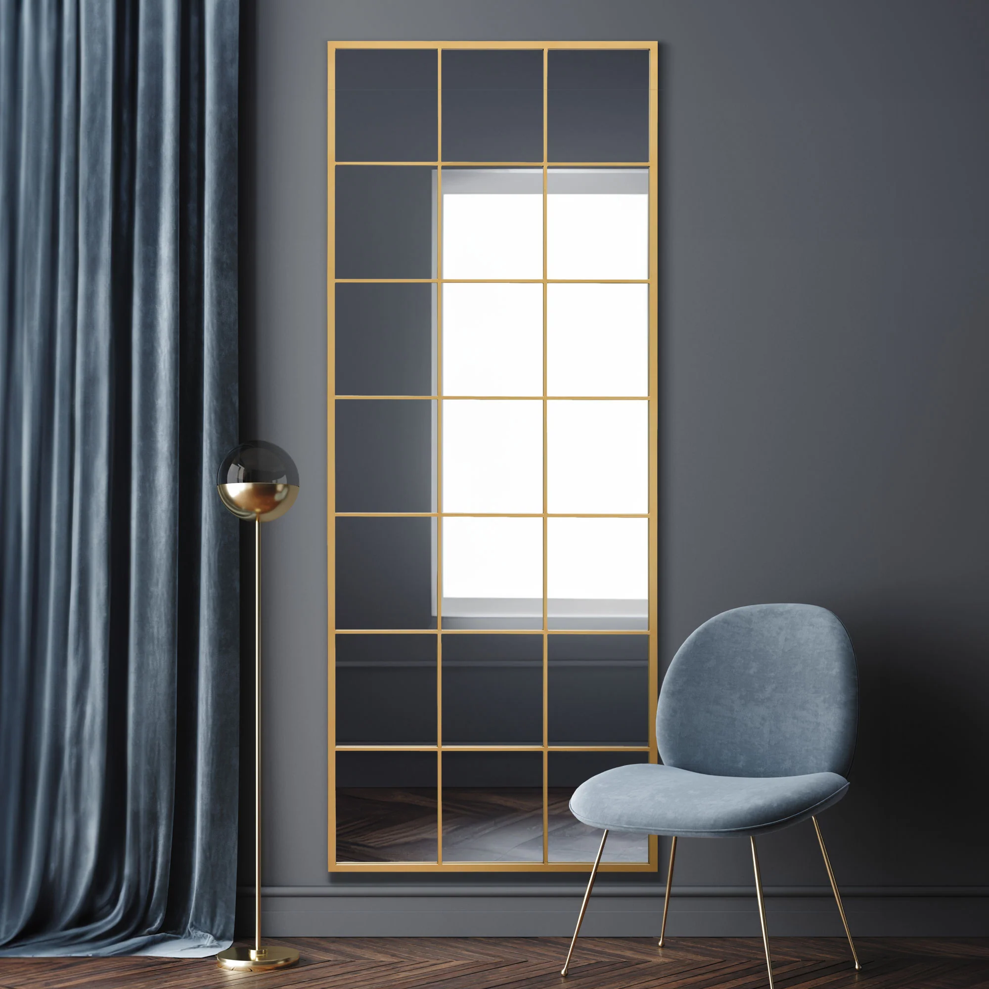 WVH® | The Industrial Grid | Leaner and Wall-Mountable Mirrors - Image 14