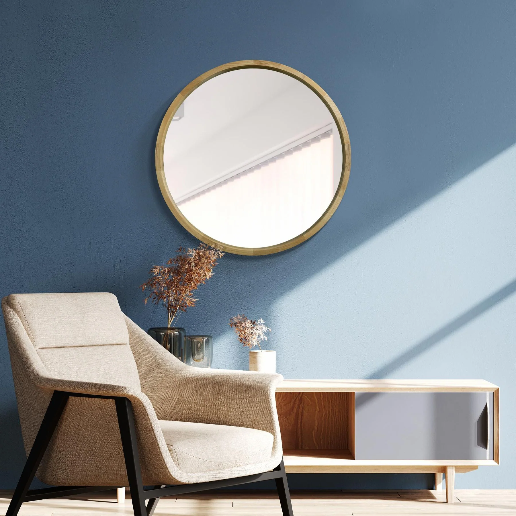 WVH® | The Natural Round | Framed Wall-Mountable Mirrors - Image 8