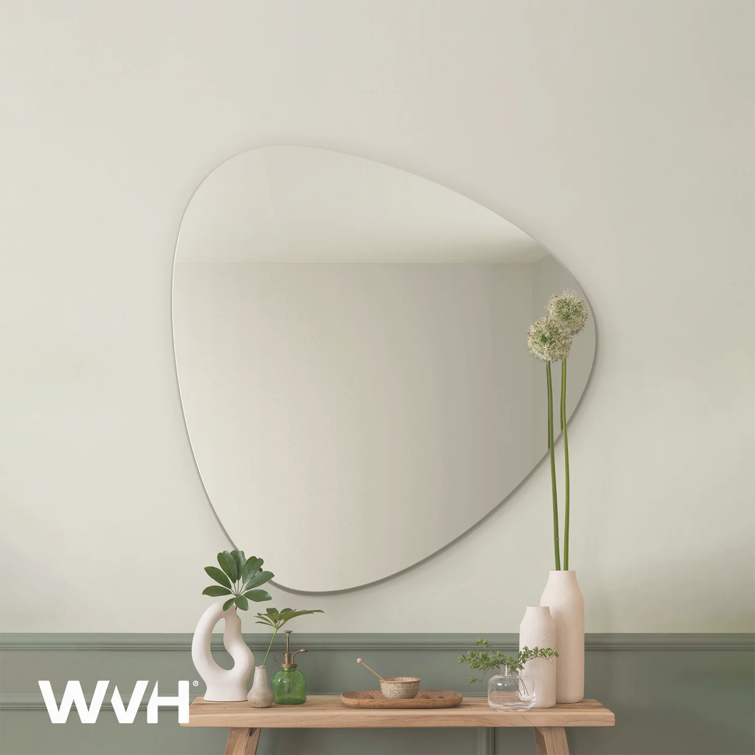 WVH® | The Pebble | Frameless Wall-Mountable Mirrors