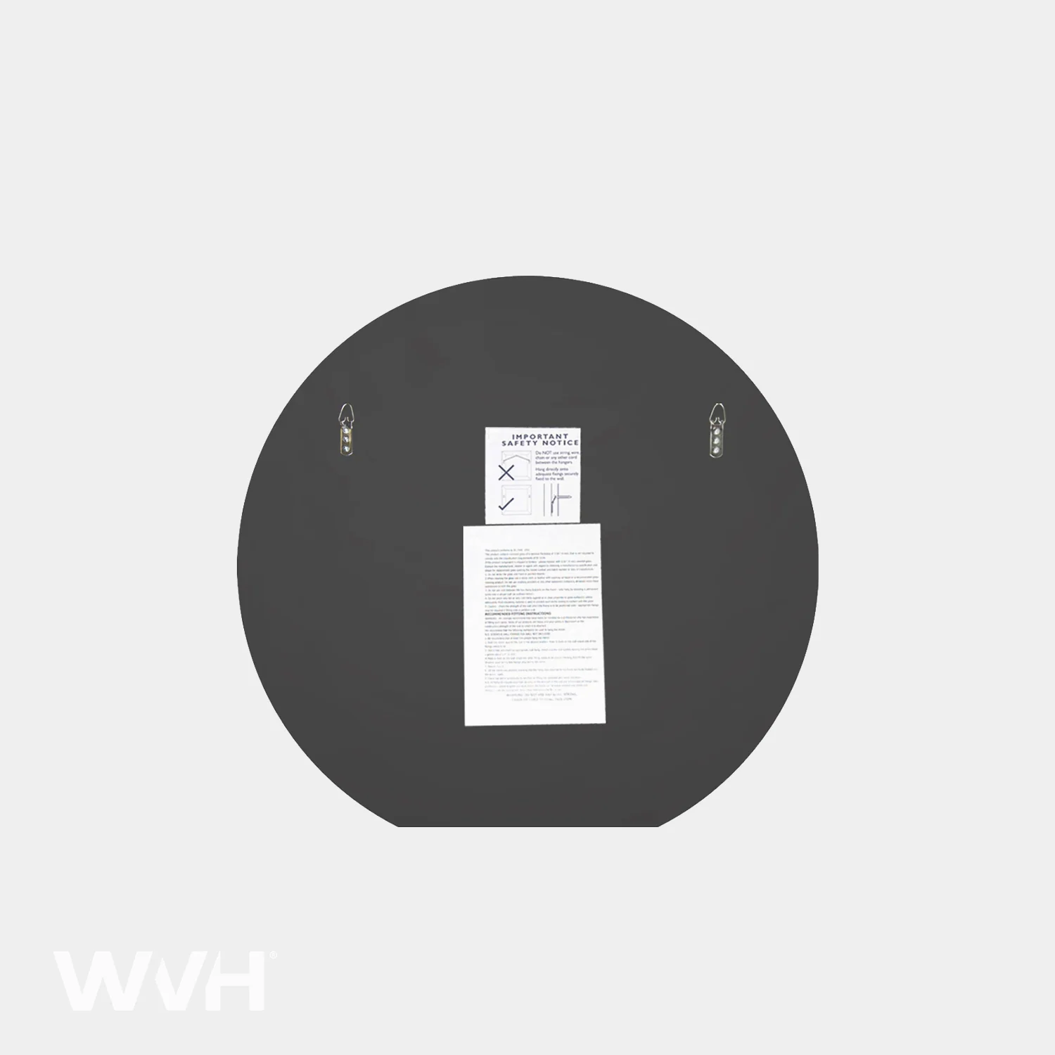 WVH® | The Round Flat-Base | Frameless Wall-Mountable Mirrors - Image 3