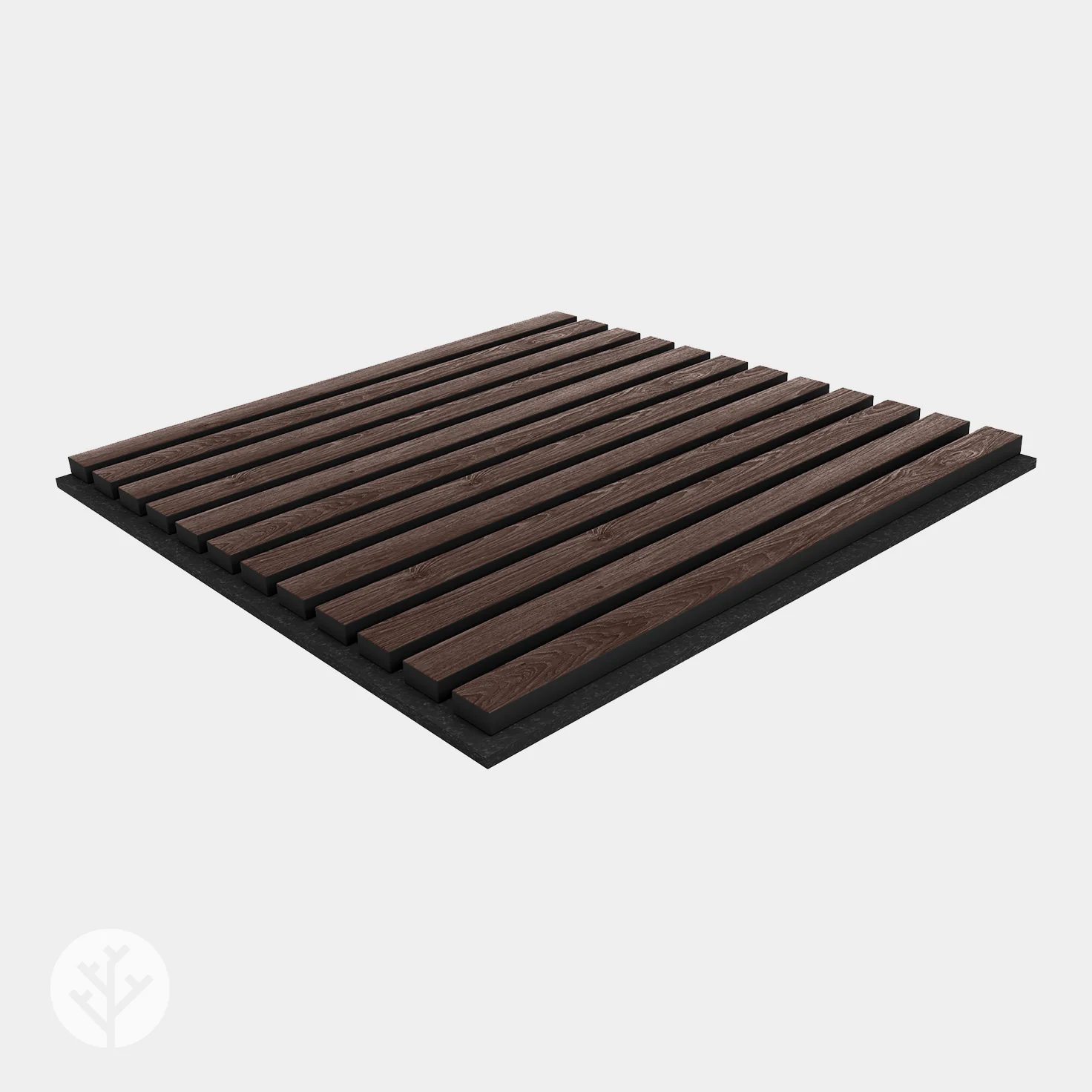 Smoked Oak Square Acoustic Slat Wall Panels by WVH® - Image 3