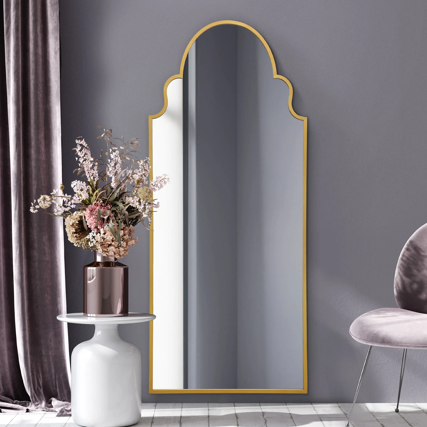 WVH® | The Arch Elegant | Metal Frame Leaner and Wall-Mountable Mirrors - Image 9