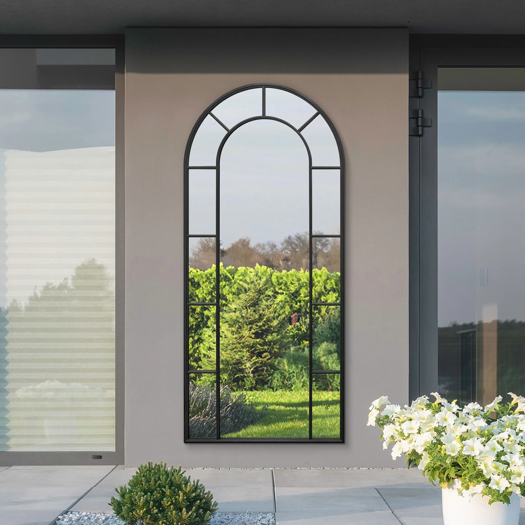 WVH® | The Arch Pane | Window-Inspired Metal Frame Leaner and Wall-Mountable Mirrors - Image 7
