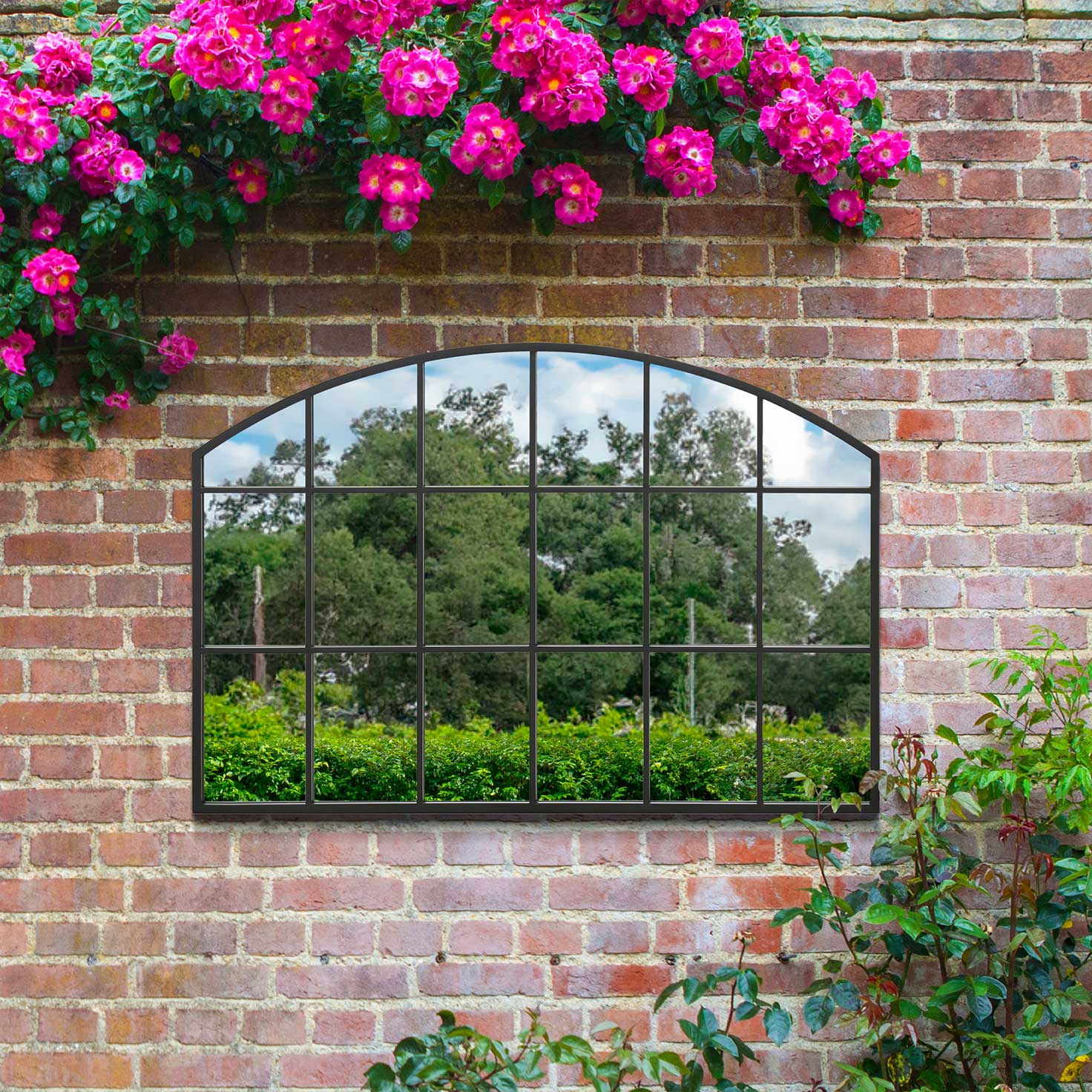 WVH® | The Arch Wide Grid | Metal Frame Garden Leaner and Wall-Mountable Mirrors - Image 15