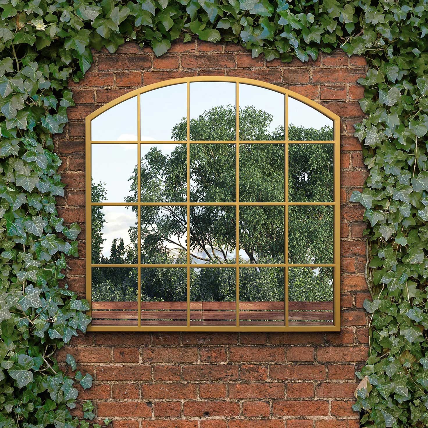 WVH® | The Arch Wide Grid | Metal Frame Garden Leaner and Wall-Mountable Mirrors - Image 18