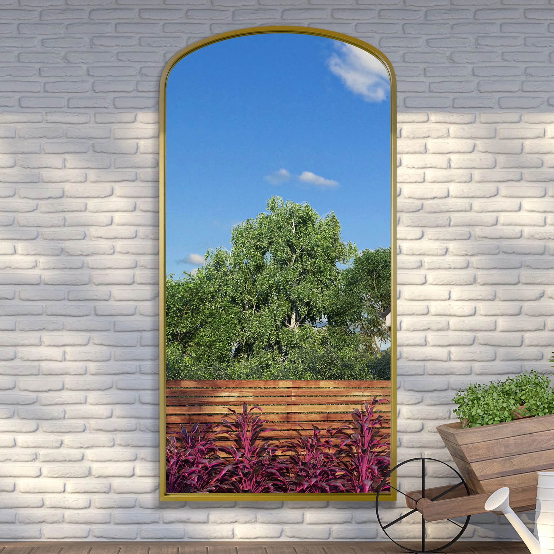 WVH®| The Arch Wide | Metal Frame Leaner and Wall-Mountable Mirrors - Image 10