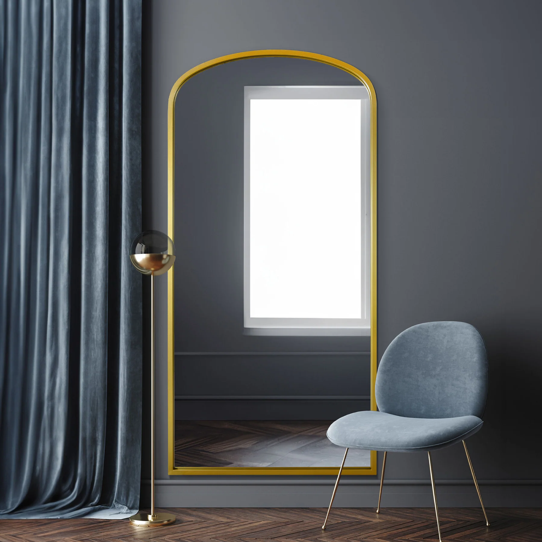 WVH®| The Arch Wide | Metal Frame Leaner and Wall-Mountable Mirrors - Image 6