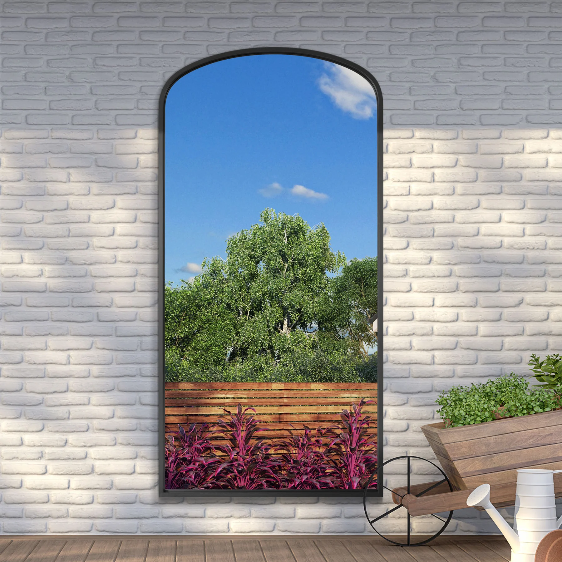 WVH®| The Arch Wide | Metal Frame Leaner and Wall-Mountable Mirrors - Image 9