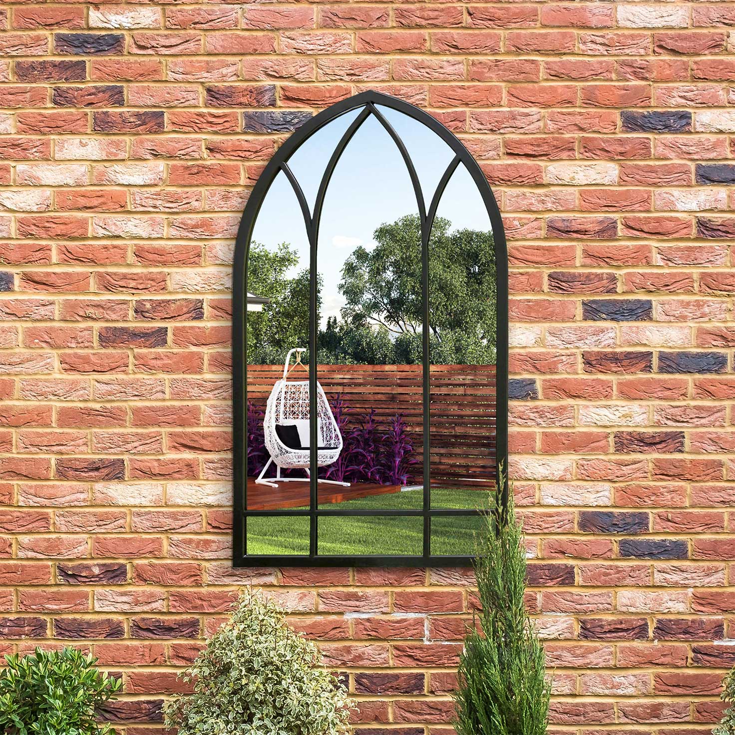WVH® | The Arched Gothic | Garden Metal Frame Wall-Mountable Mirrors - Image 6