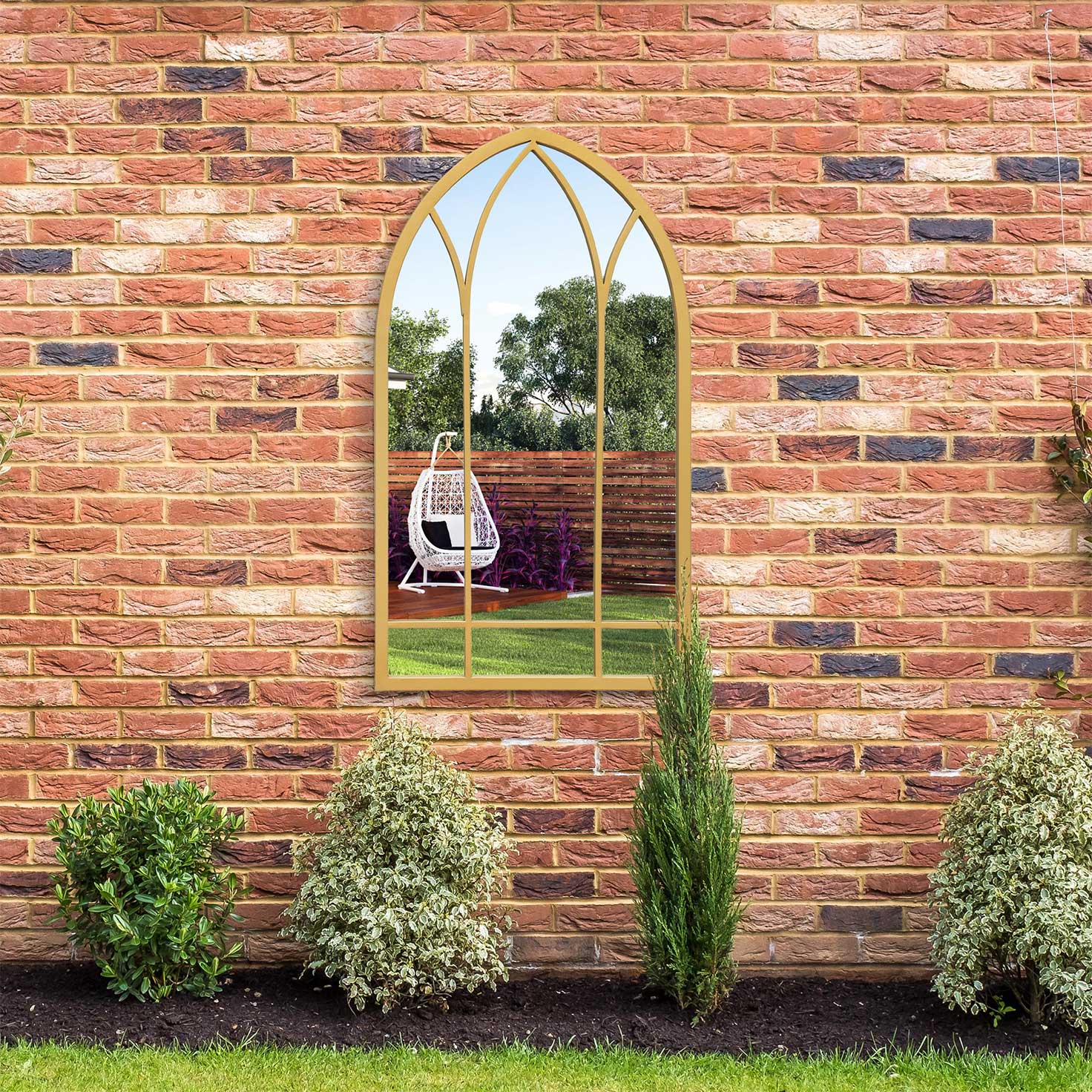 WVH® | The Arched Gothic | Garden Metal Frame Wall-Mountable Mirrors - Image 7
