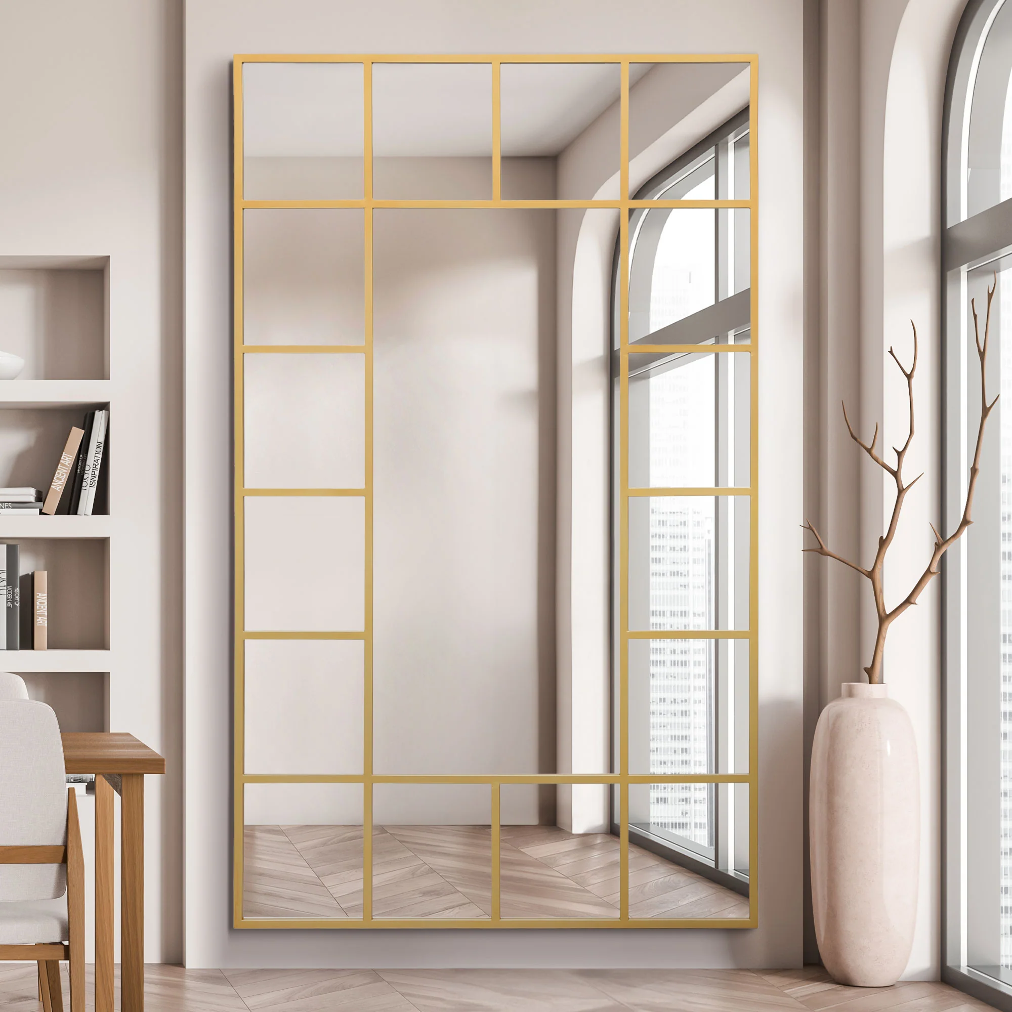 WVH® | The Industrial Grid Window | Leaner and Wall-Mountable Mirrors - Image 5