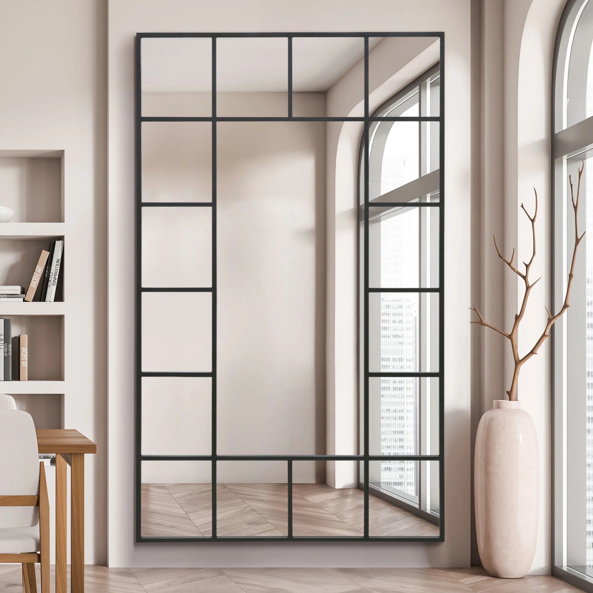 WVH® | The Industrial Grid Window | Leaner and Wall-Mountable Mirrors - Image 6