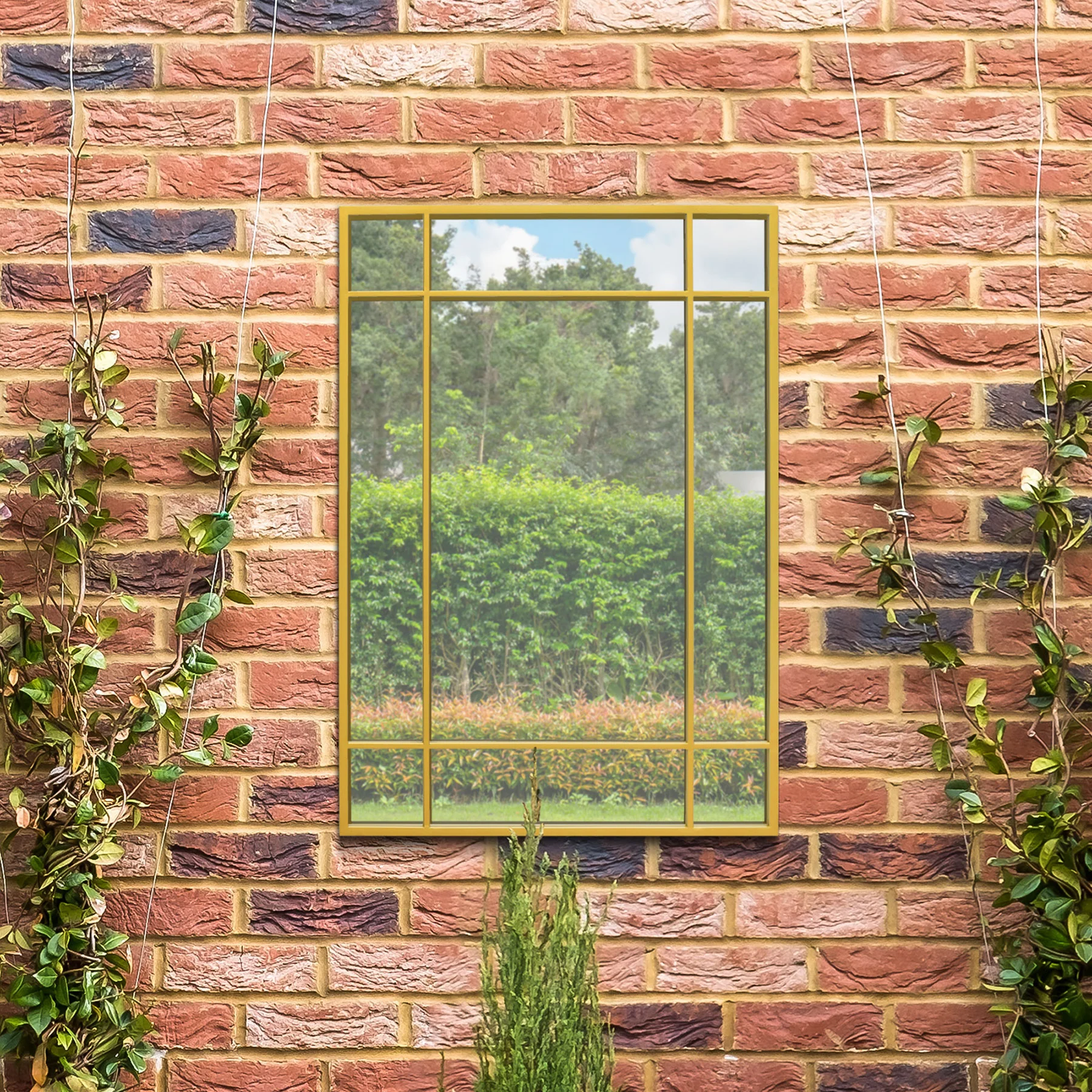 WVH® | The Industrial Pane | Window-Inspired Metal Frame Leaner and Wall-Mountable Mirrors - Image 14