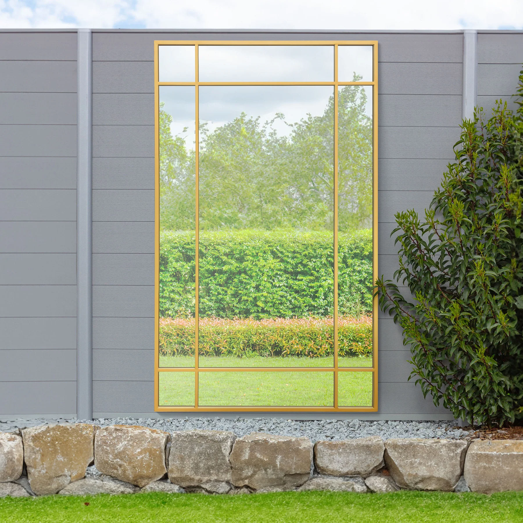 WVH® | The Industrial Pane | Window-Inspired Metal Frame Leaner and Wall-Mountable Mirrors - Image 17