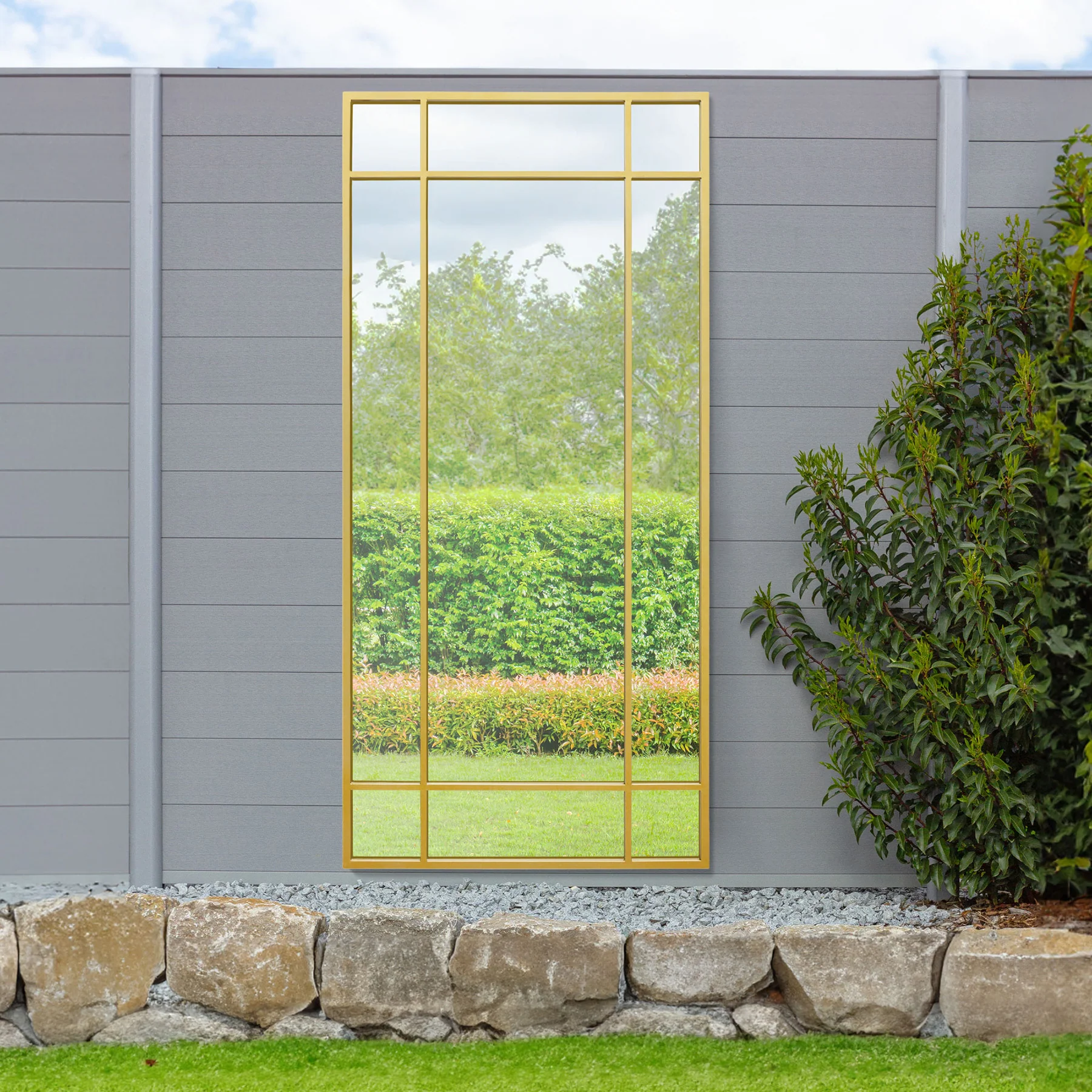 WVH® | The Industrial Pane | Window-Inspired Metal Frame Leaner and Wall-Mountable Mirrors - Image 19